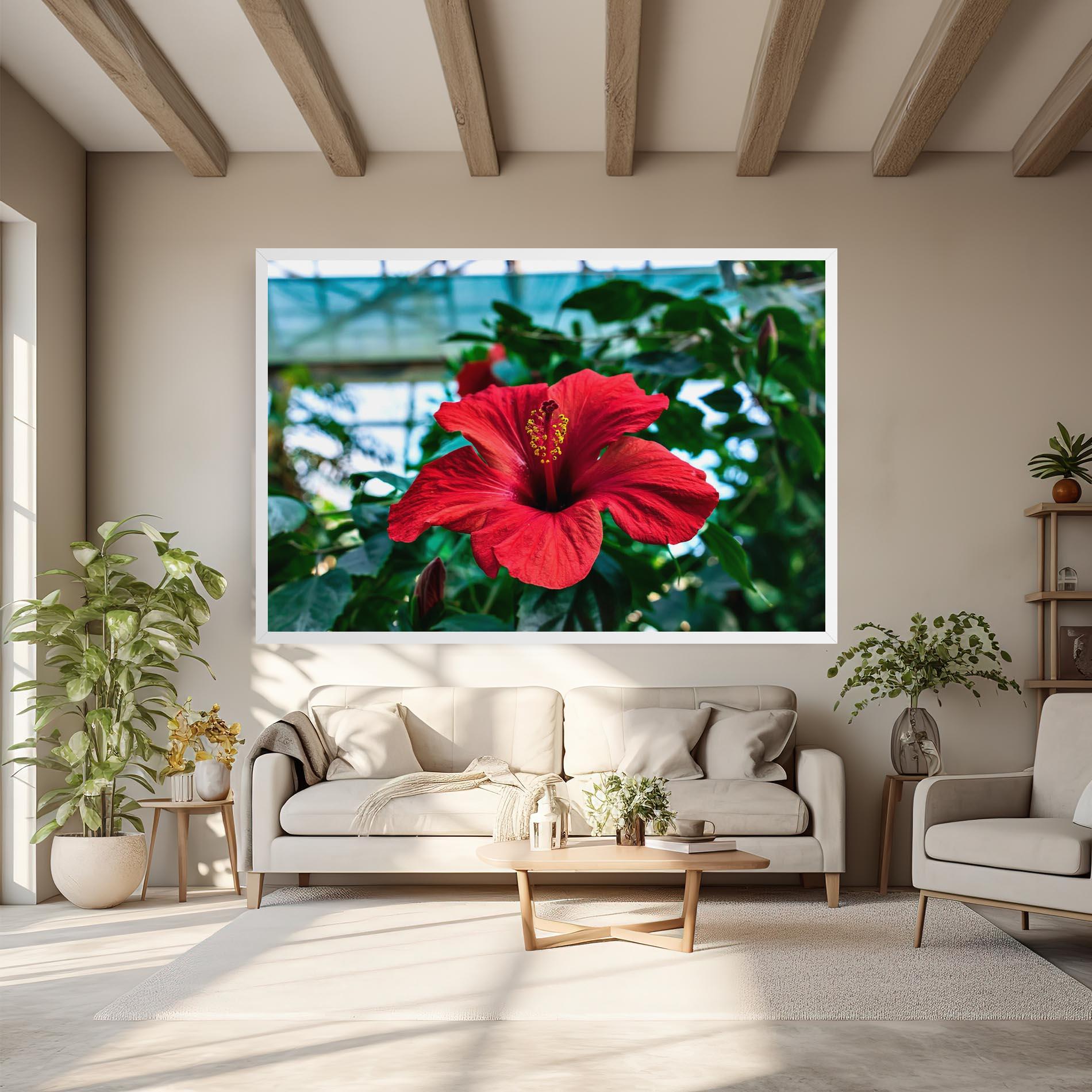 Tablou Canvas Red Exotic Plant mockup 6