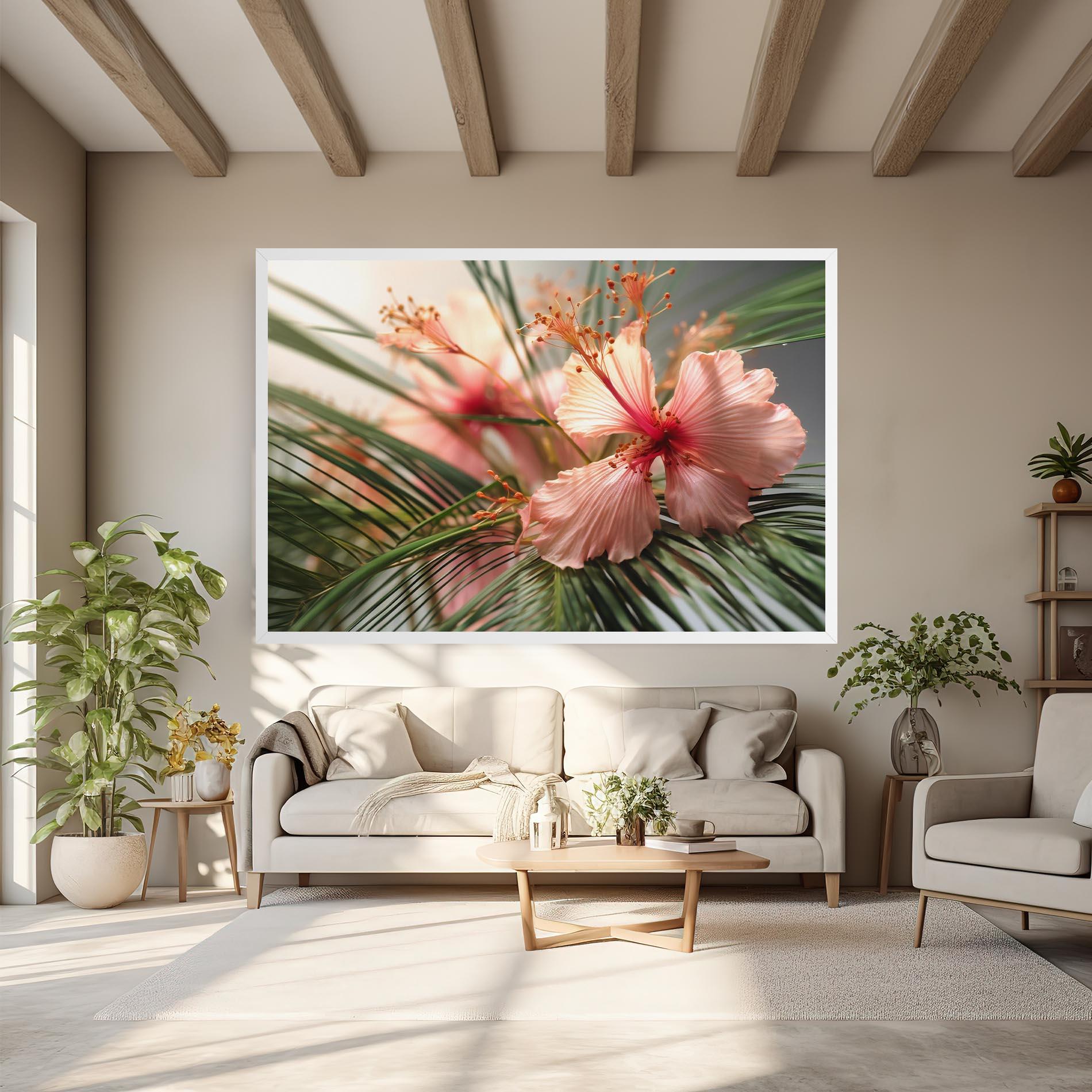 Tablou Canvas Sunset Exotic Flower mockup 6
