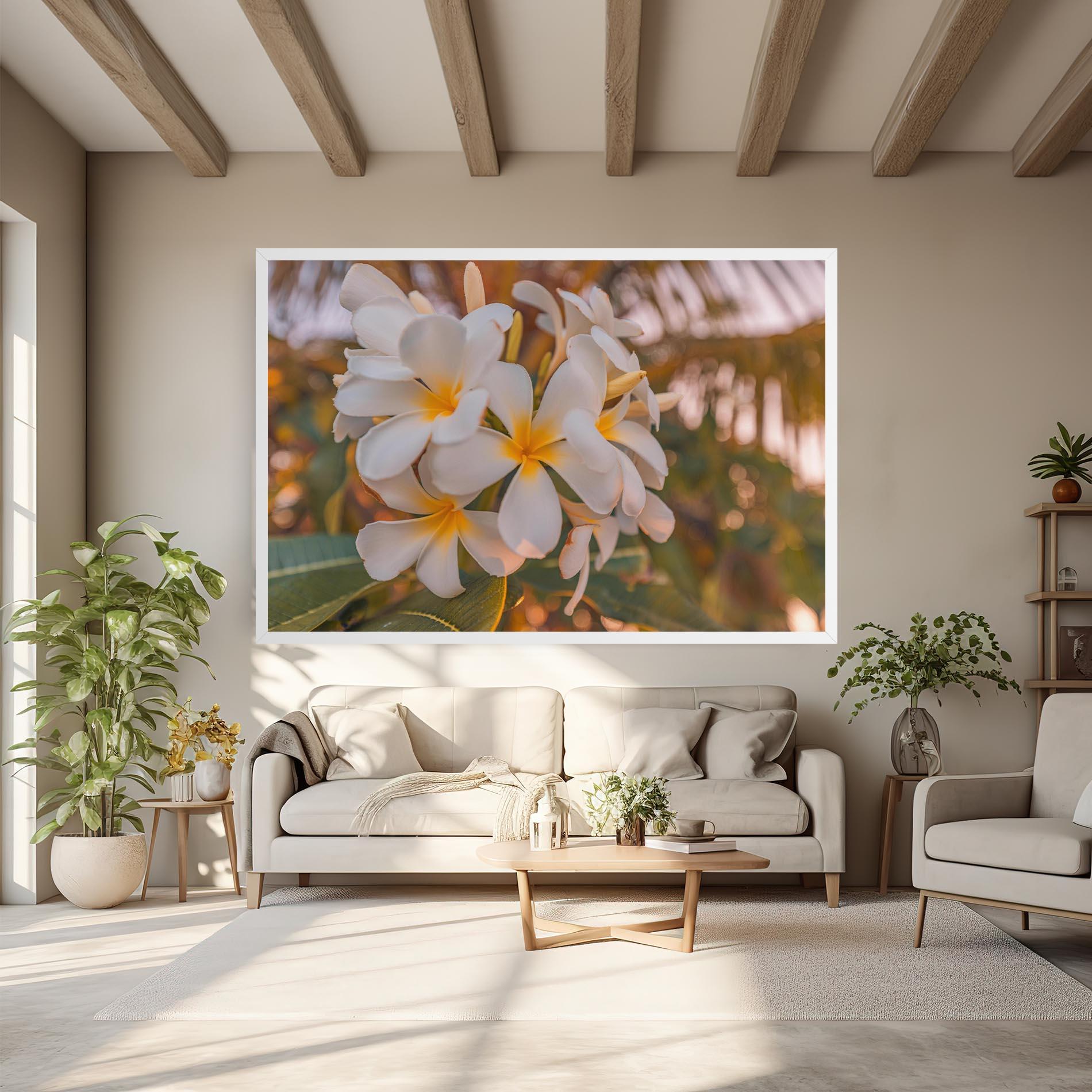 Tablou Canvas White Plumeria mockup 6