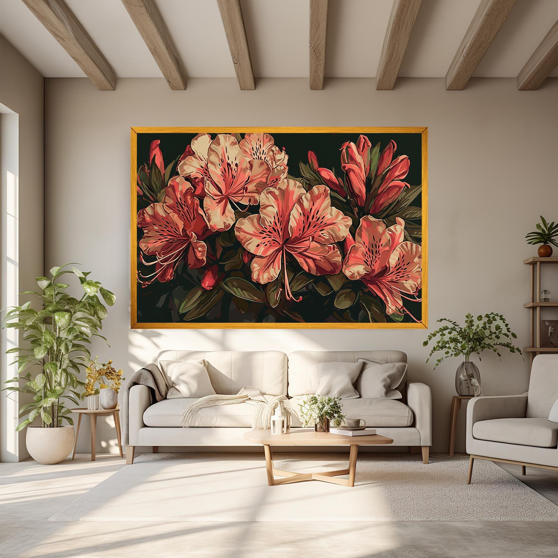 Tablou Canvas Cream Exotic Art mockup 6