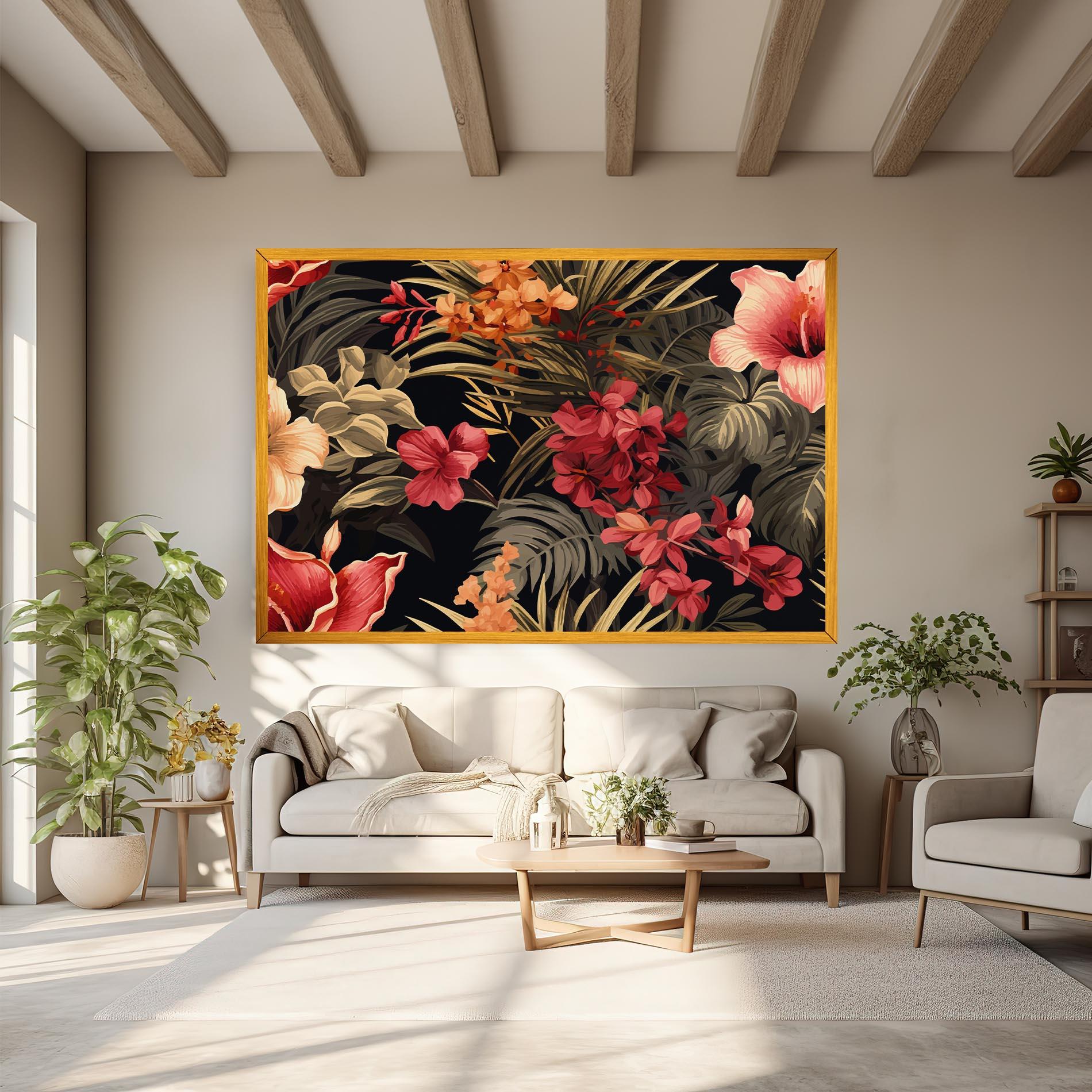 Tablou Canvas Exotic Flower Plant mockup 6