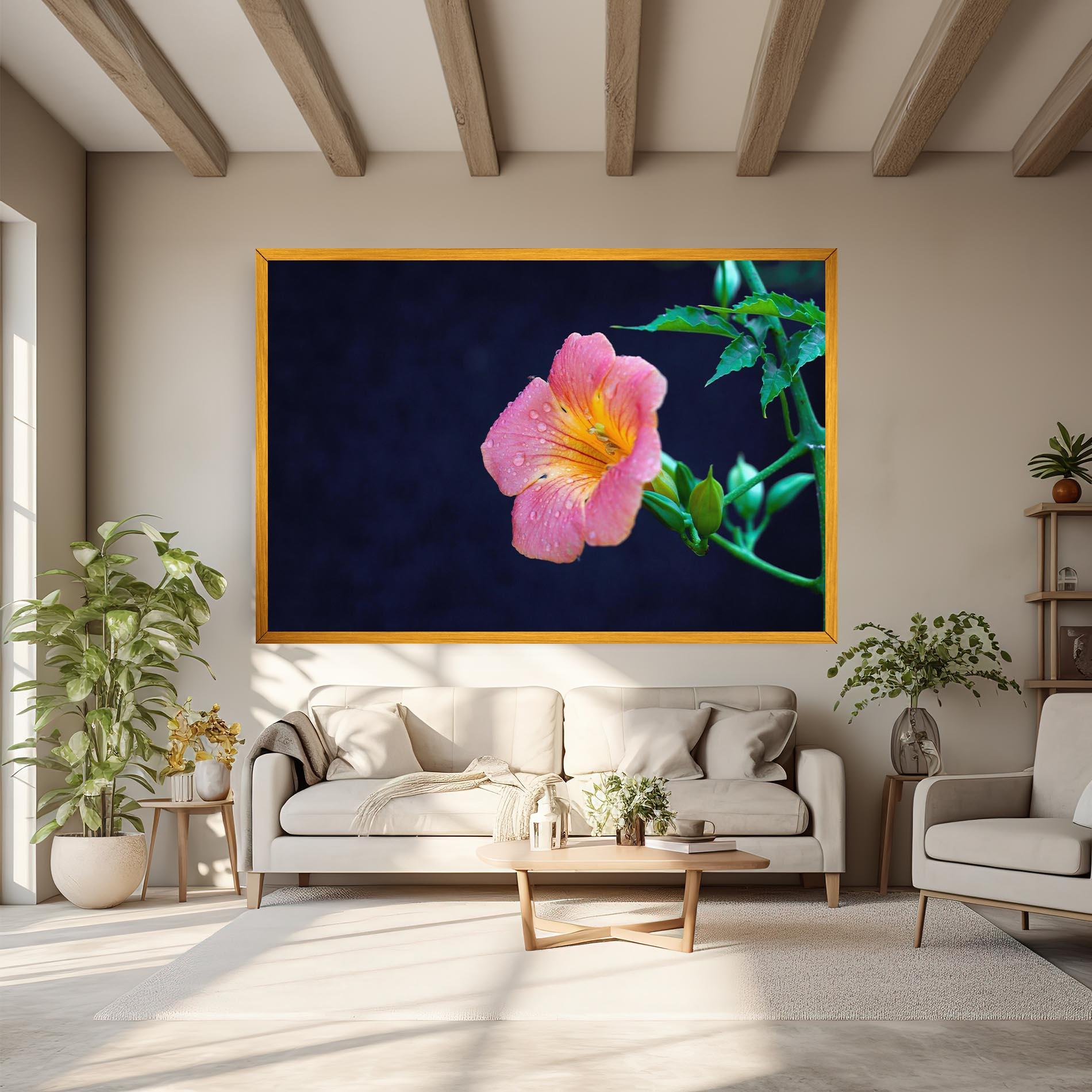 Tablou Canvas Exotic Pink Plant mockup 6