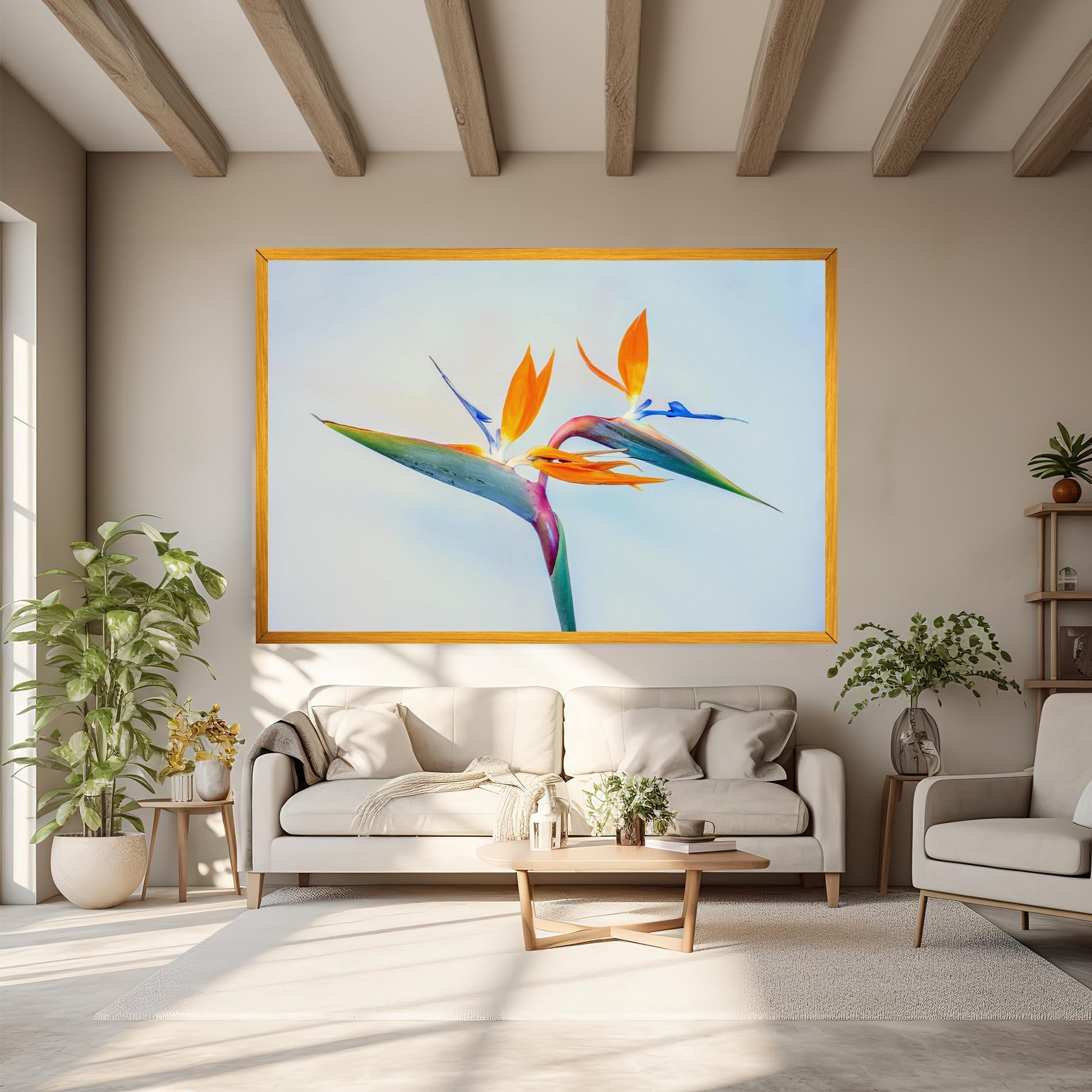 Tablou Canvas Green Orange Exotic mockup 6