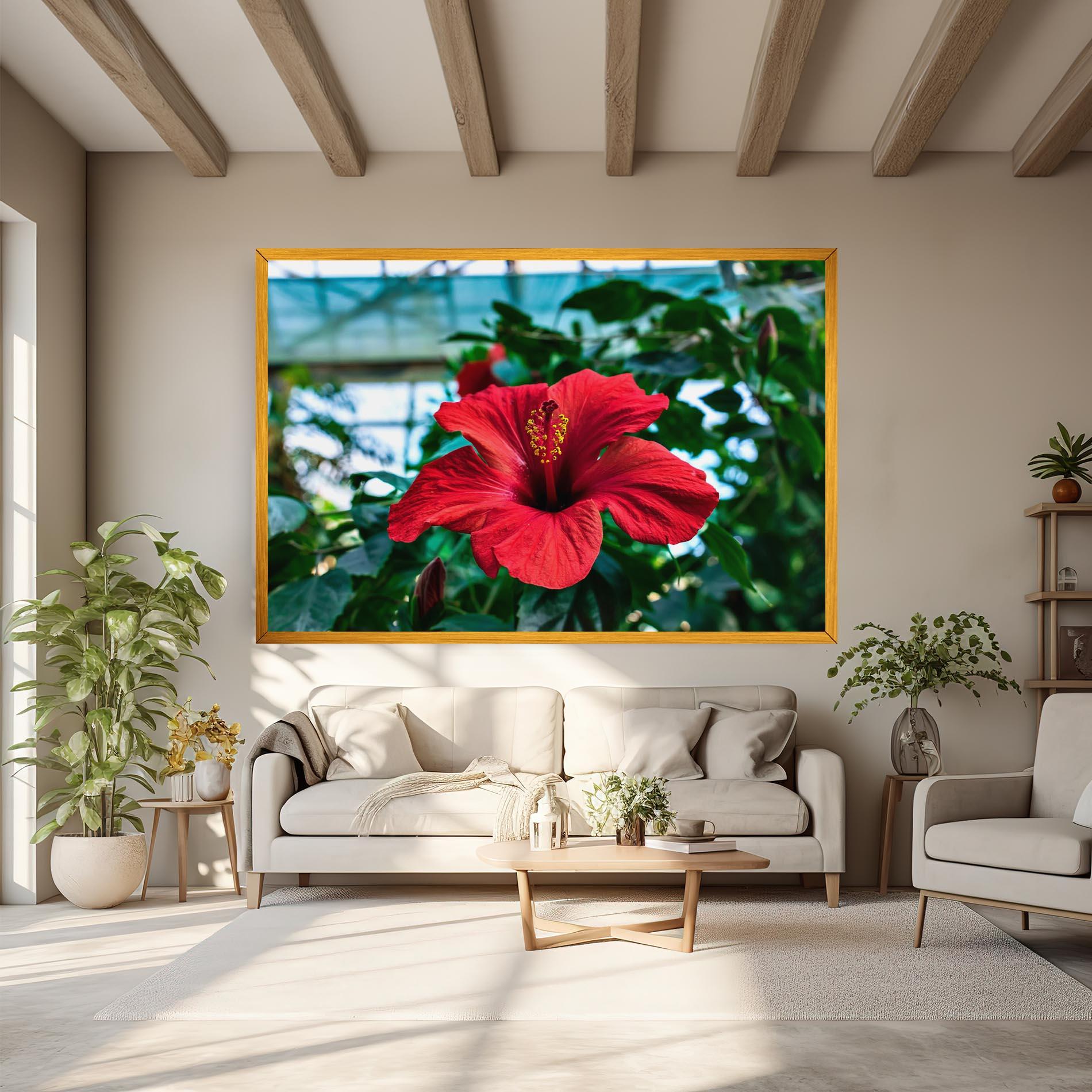 Tablou Canvas Red Exotic Plant mockup 6