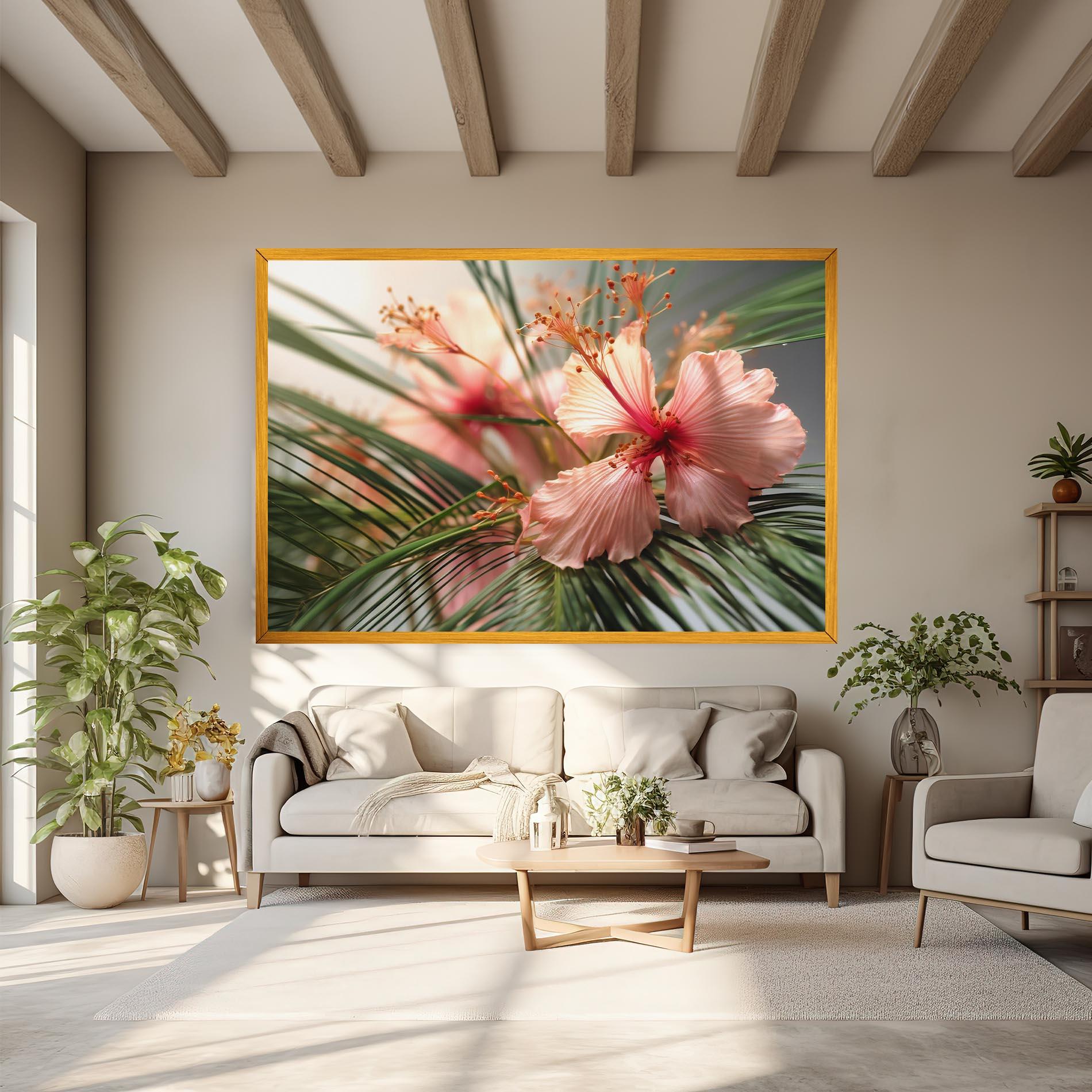 Tablou Canvas Sunset Exotic Flower mockup 6