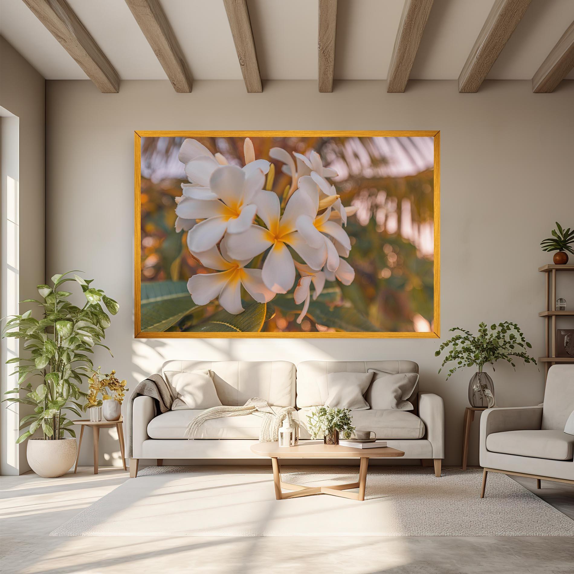 Tablou Canvas White Plumeria mockup 6