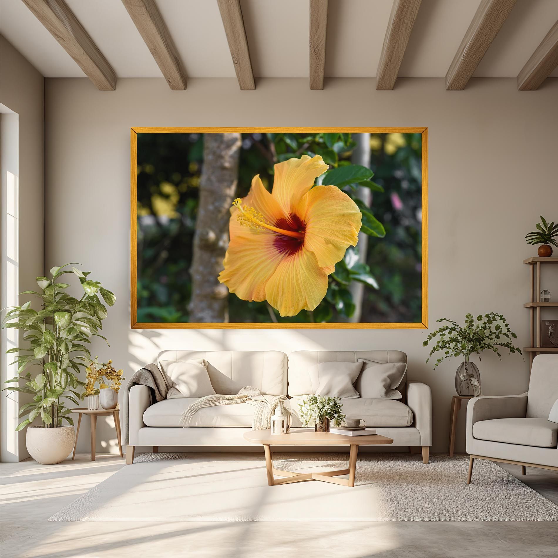 Yellow Hibiscus mockup 6