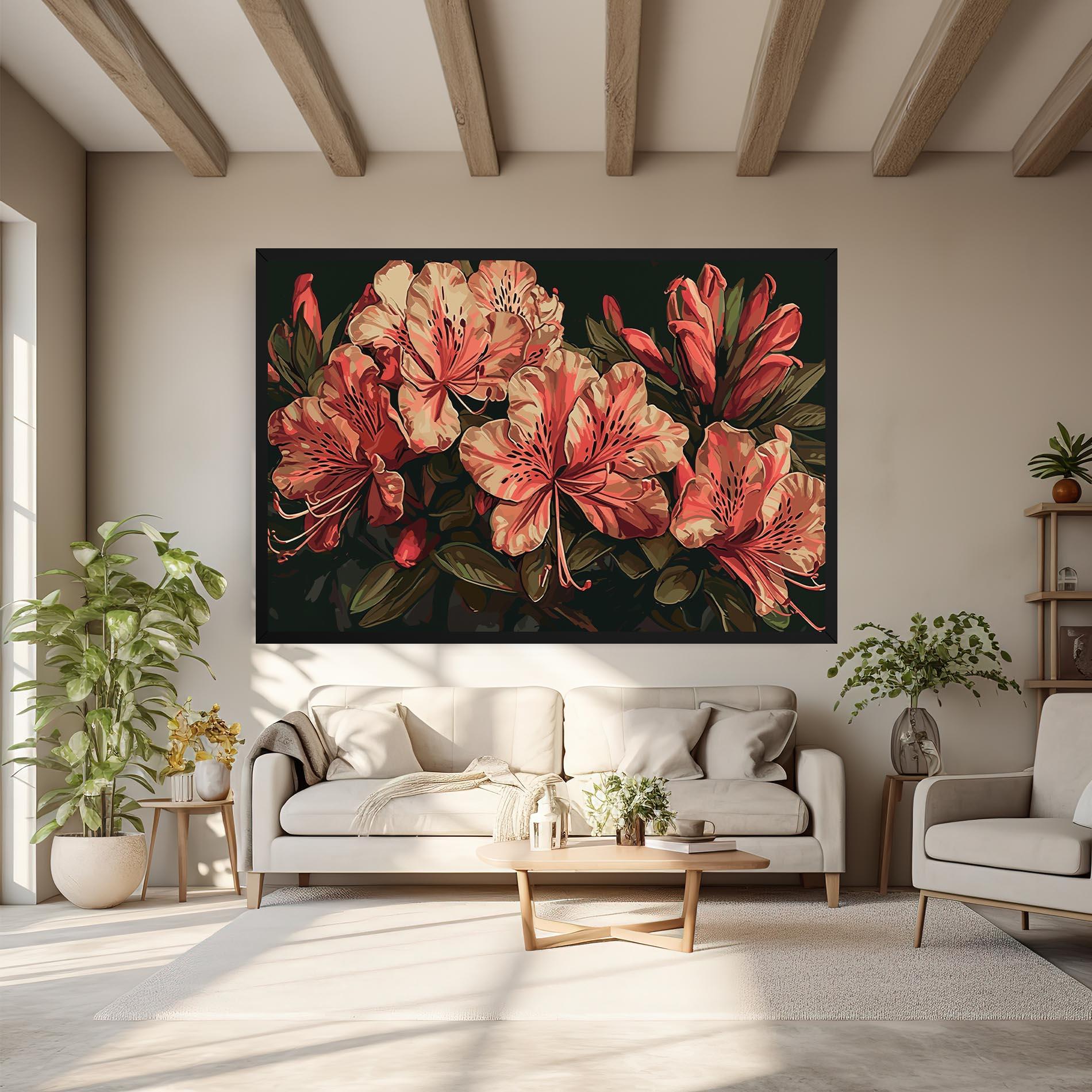 Tablou Canvas Cream Exotic Art mockup 6