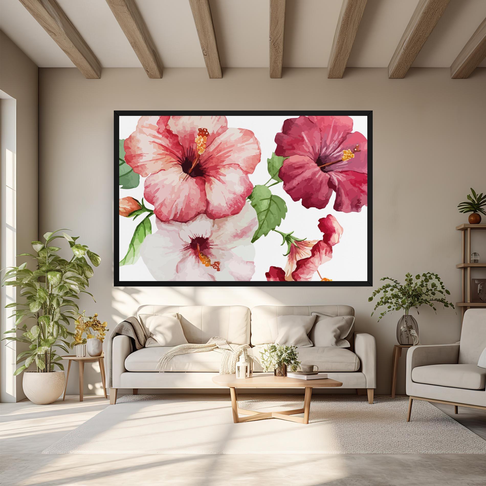 Tablou Canvas Exotic Flower Paint mockup 6