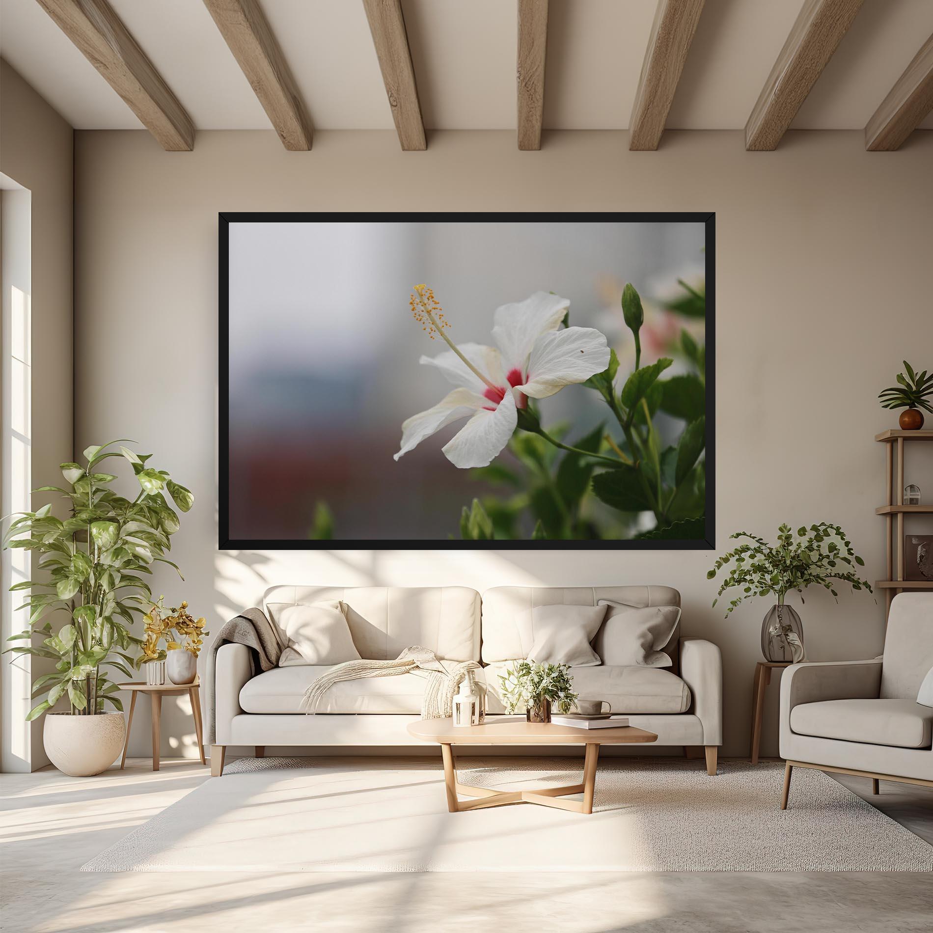 Tablou Canvas Exotic White Flower mockup 6