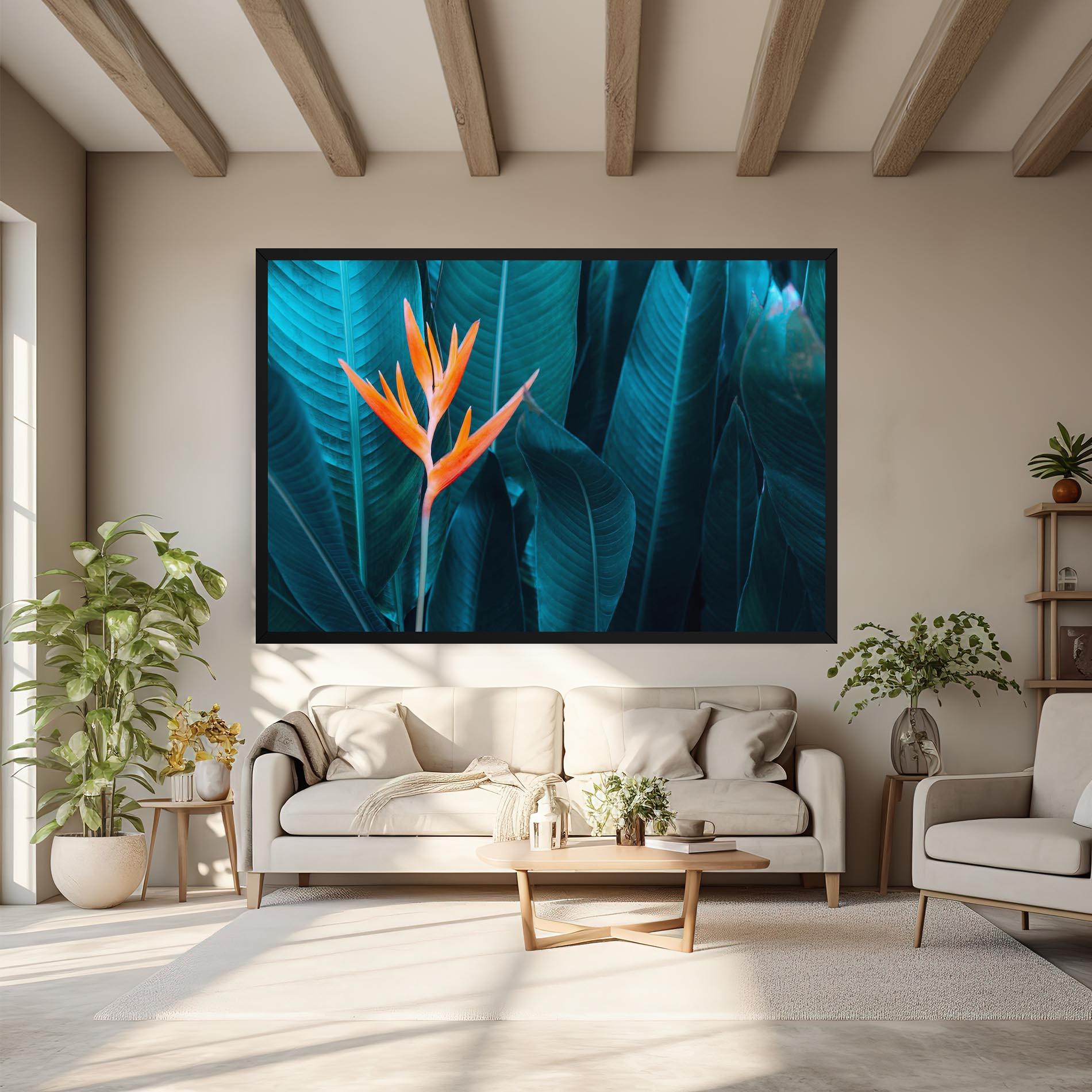 Tablou Canvas Orange Green Exotic mockup 6