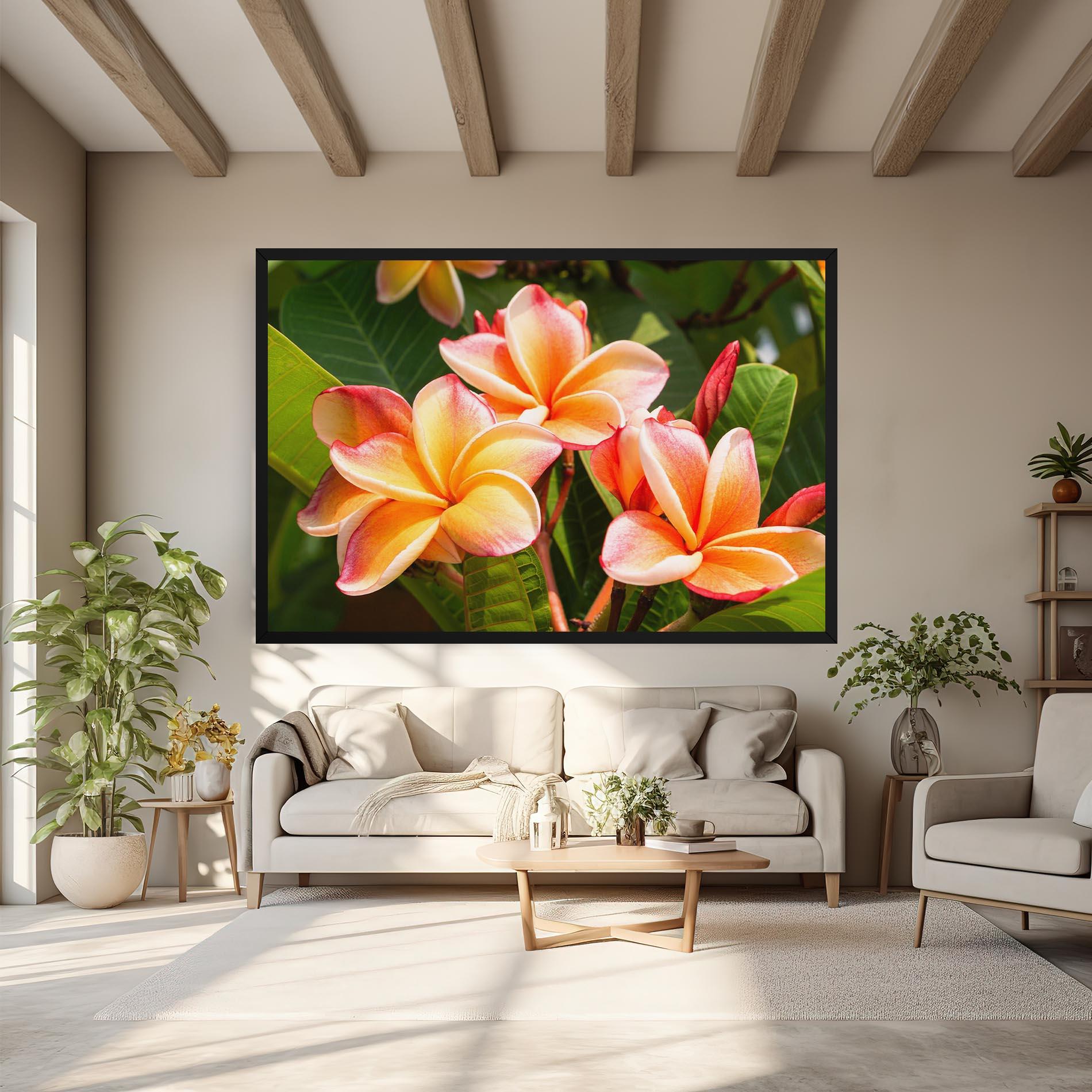 Tablou Canvas Pretty Plumeria mockup 6