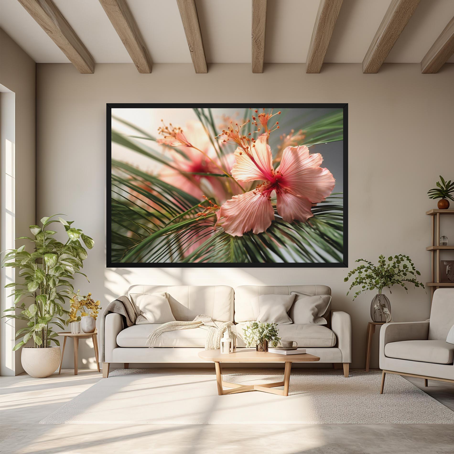 Tablou Canvas Sunset Exotic Flower mockup 6