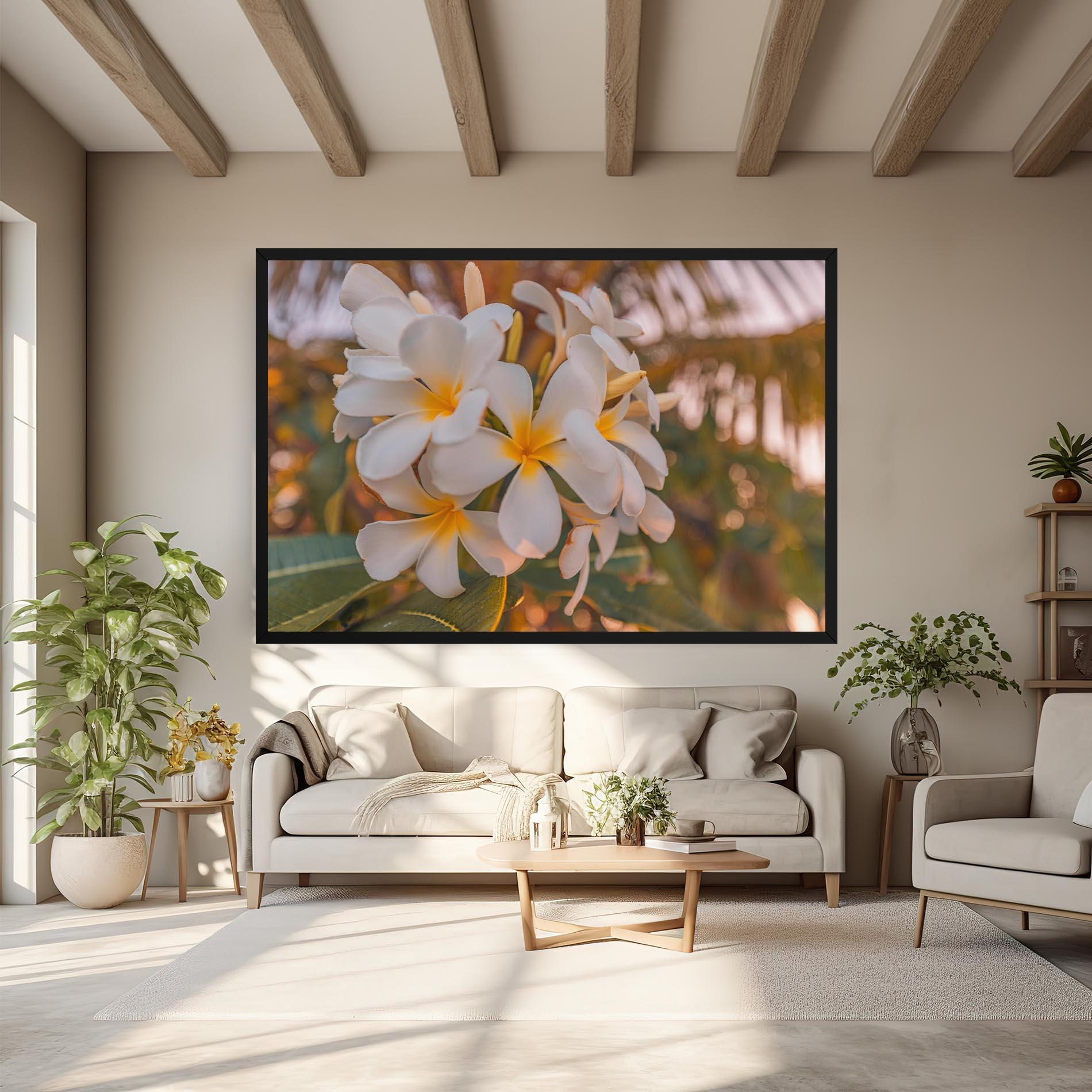 Tablou Canvas White Plumeria mockup 6