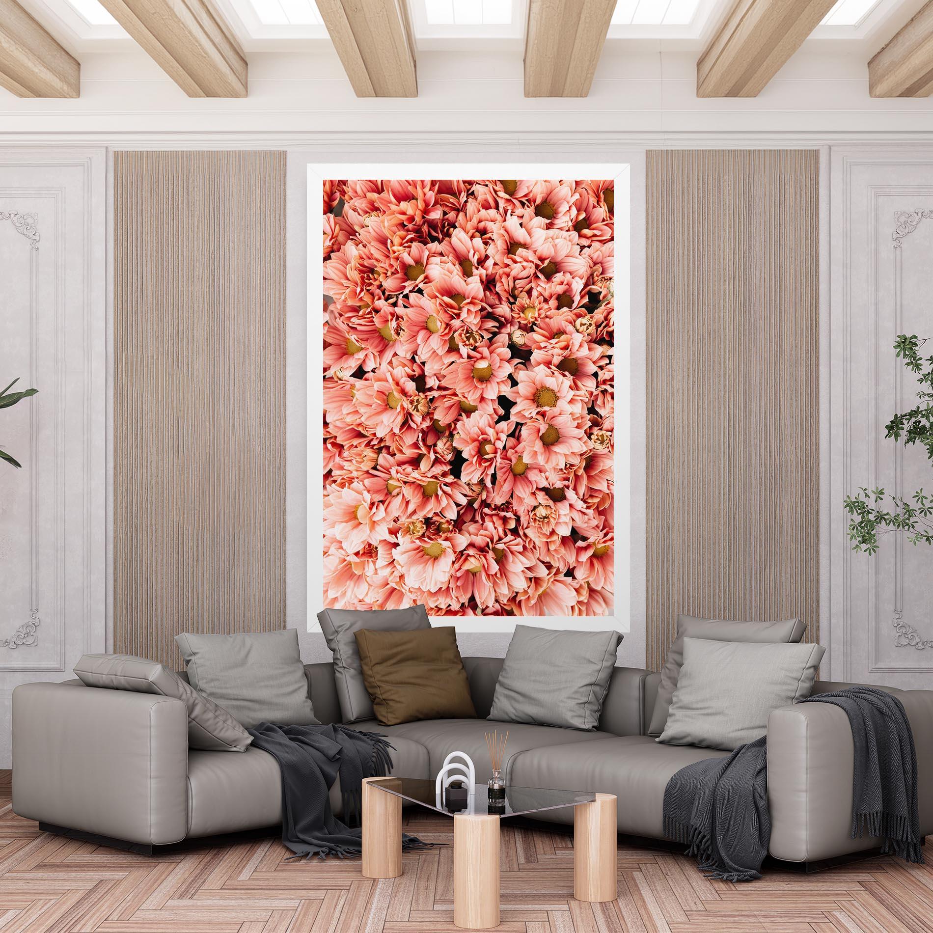 Tablou Canvas Pink Flowers Bouquet mockup 6