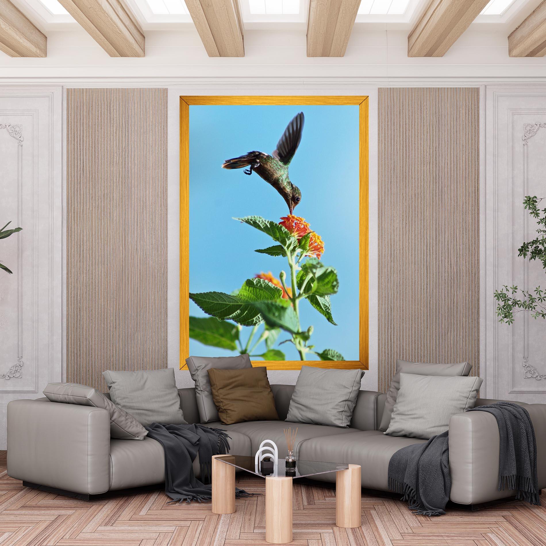 Tablou Canvas Bird Exotic Flower mockup 6