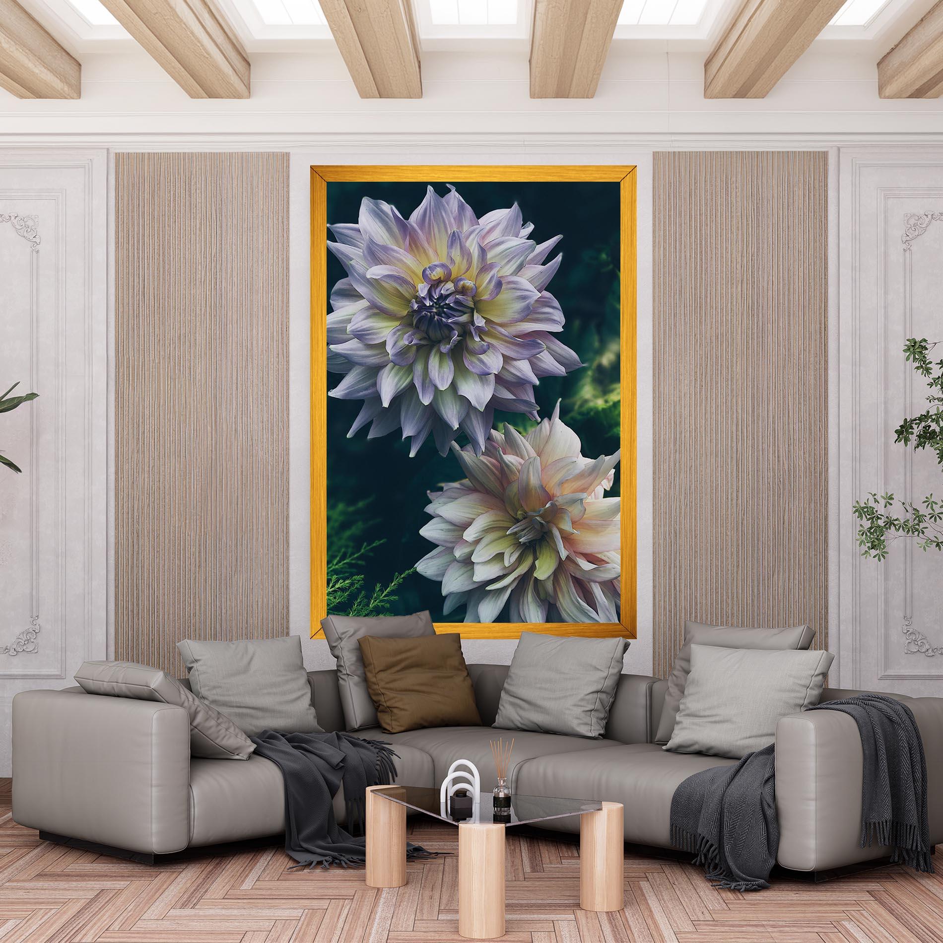 Tablou Canvas Dahlia Flowers mockup 6