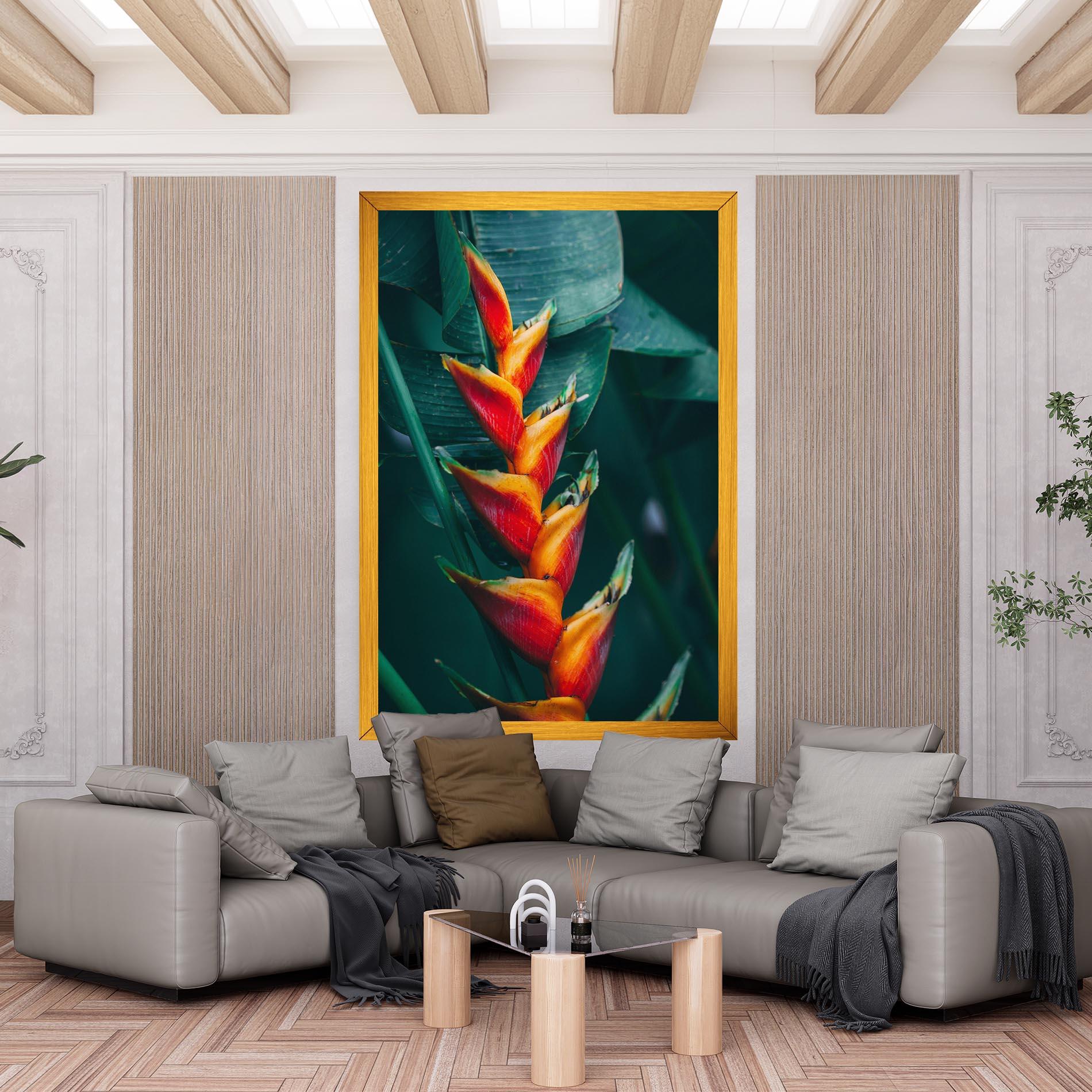 Tablou Canvas Red Orange Exotic mockup 6