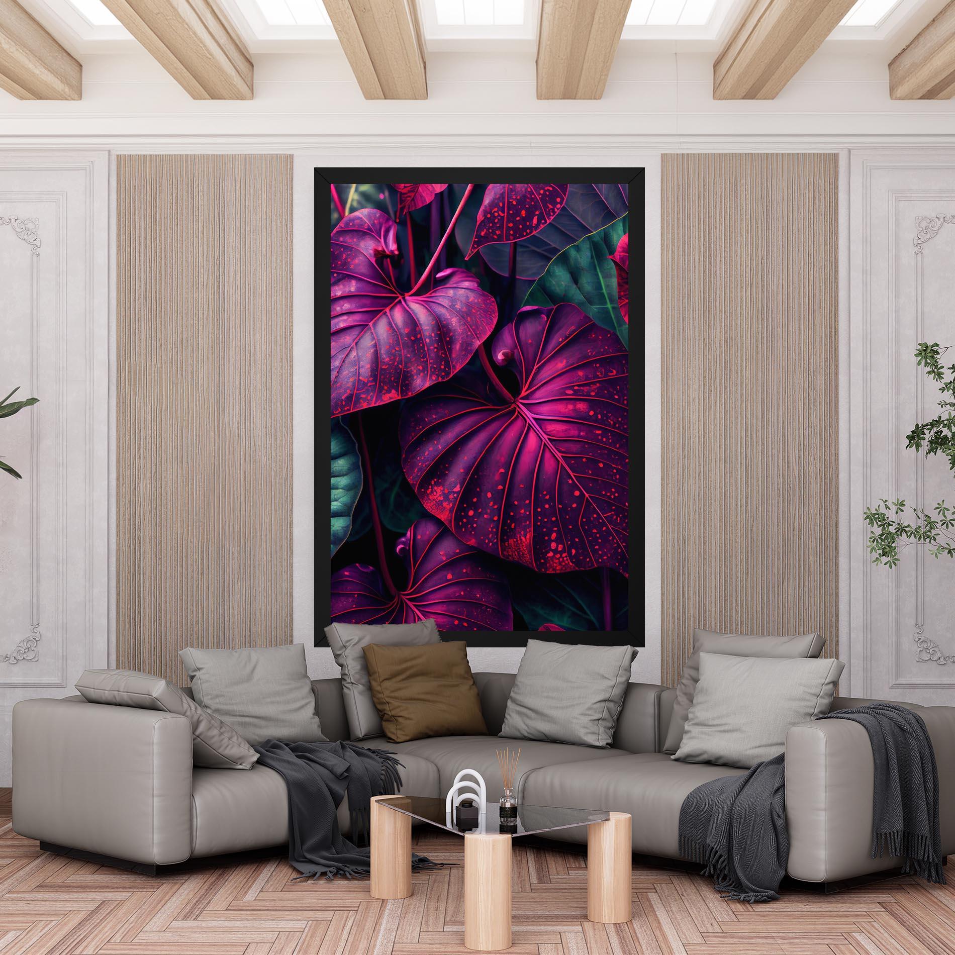 Tablou Canvas Big Purple Exotic mockup 6