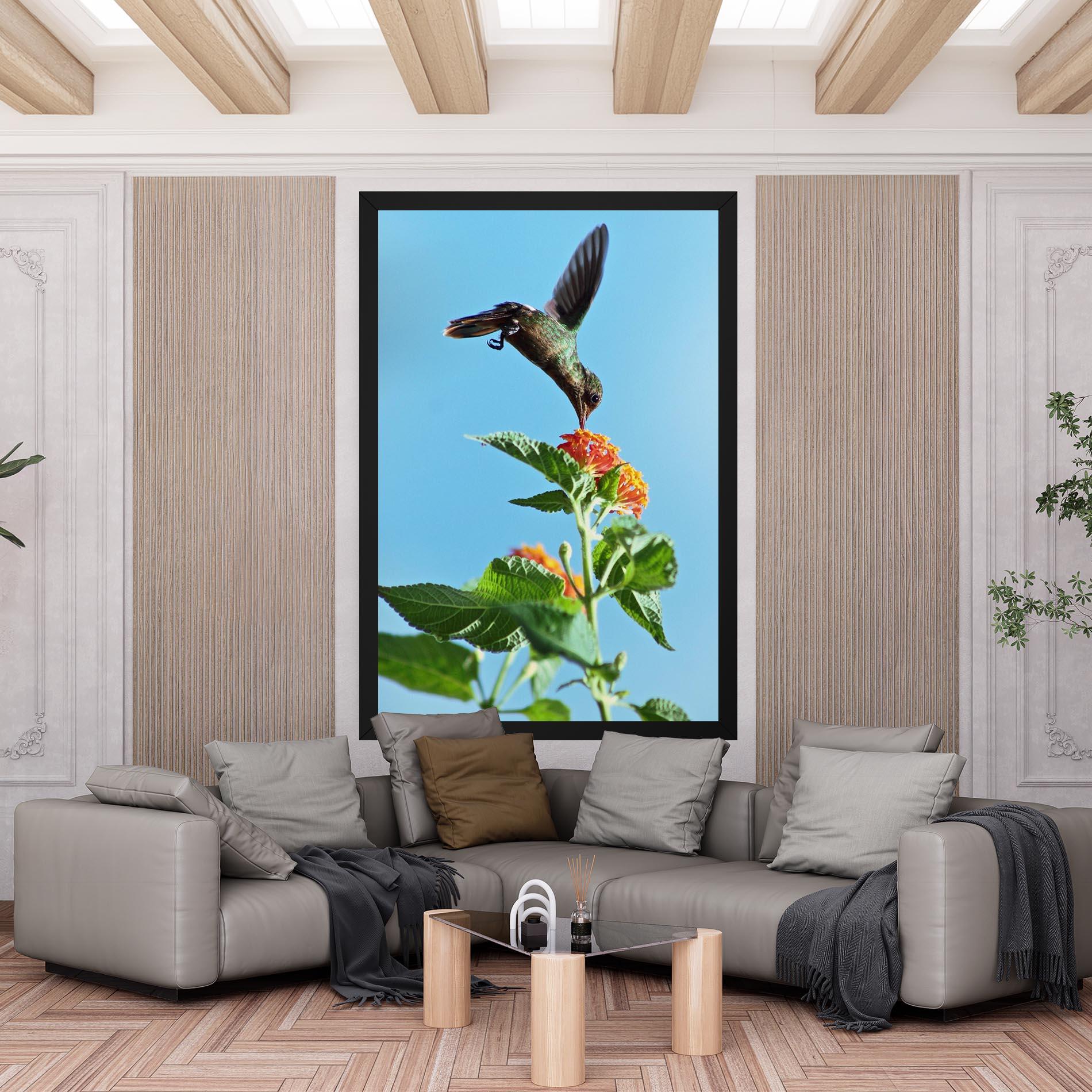 Tablou Canvas Bird Exotic Flower mockup 6