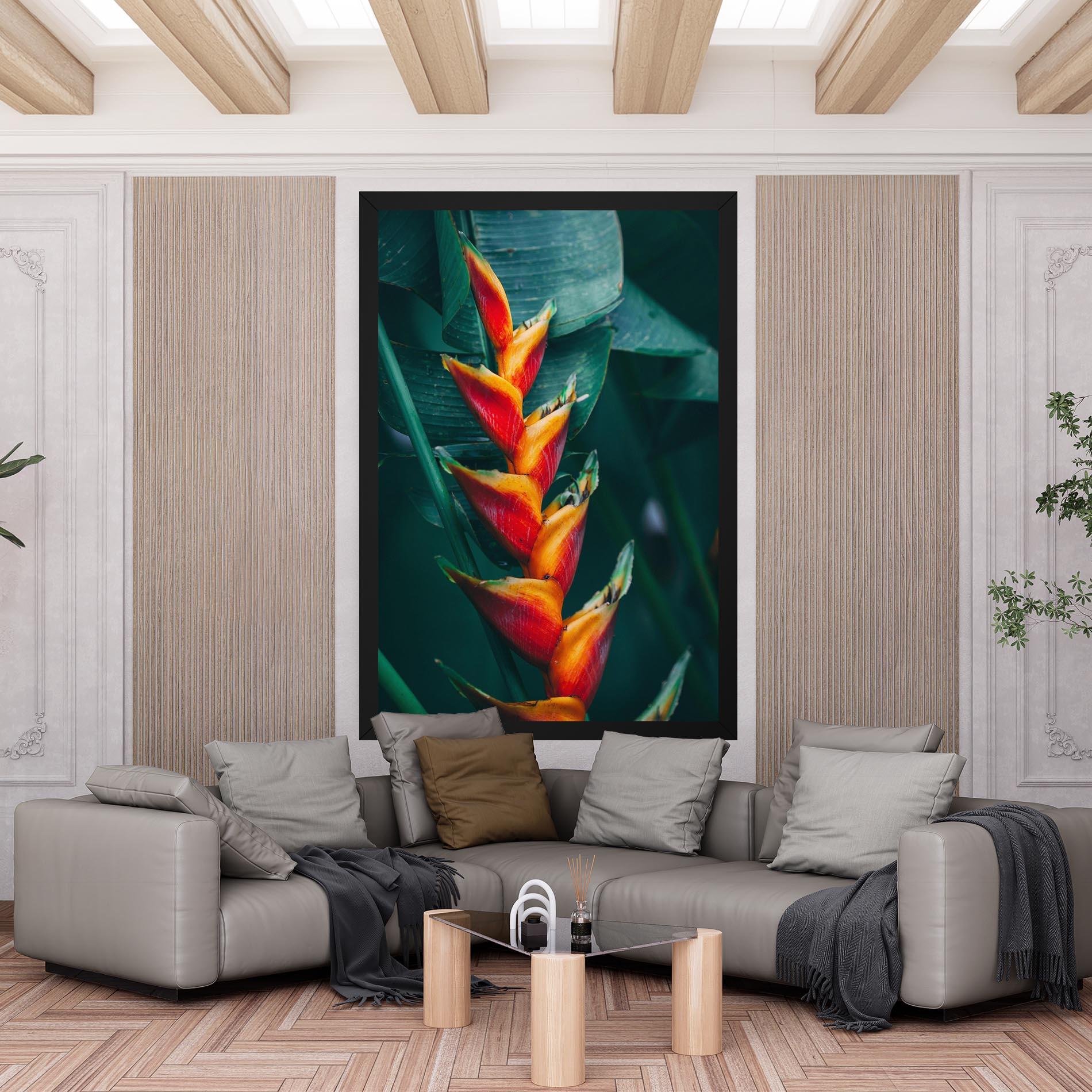 Tablou Canvas Red Orange Exotic mockup 6