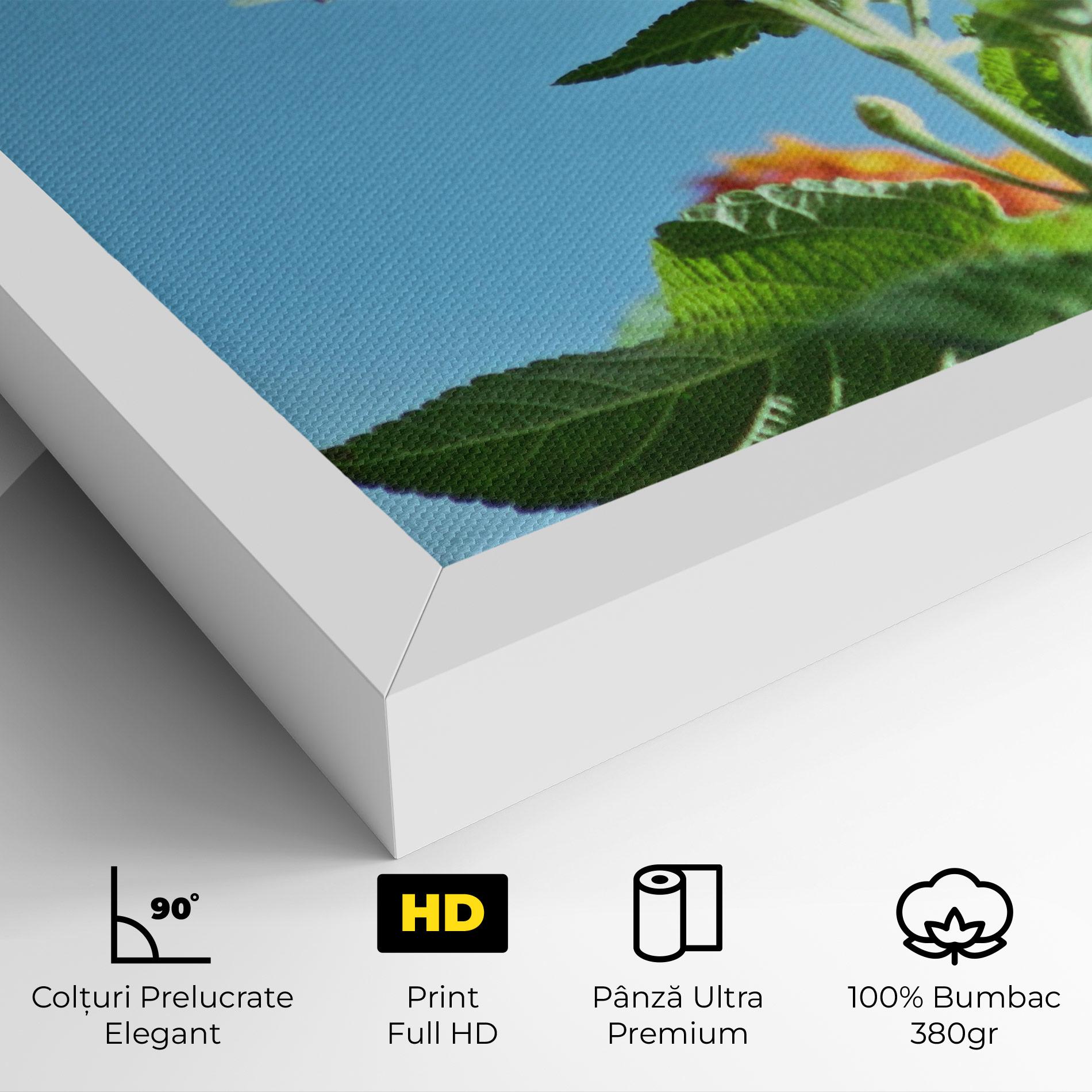 Tablou Canvas Bird Exotic Flower mockup 4