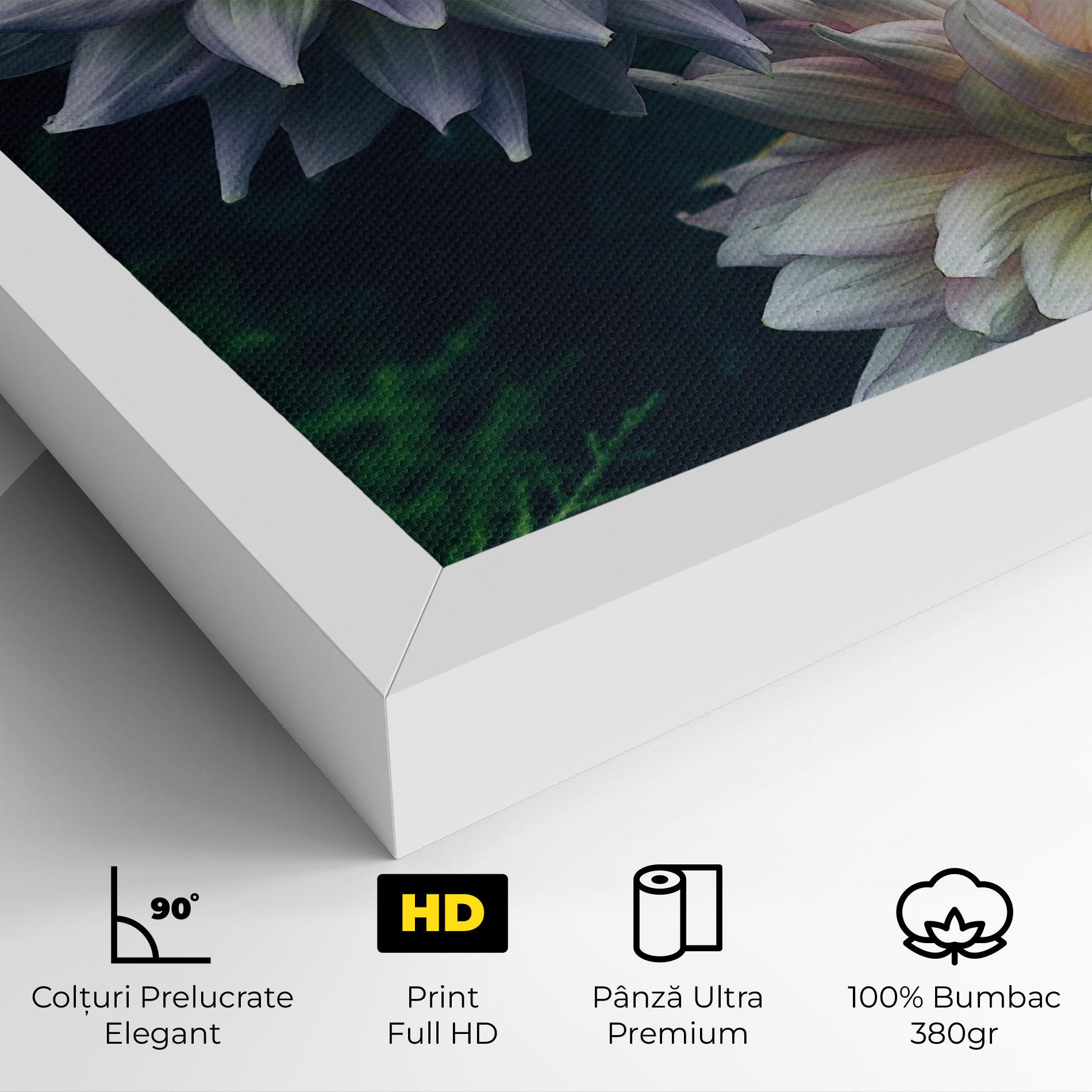 Tablou Canvas Dahlia Flowers mockup 4