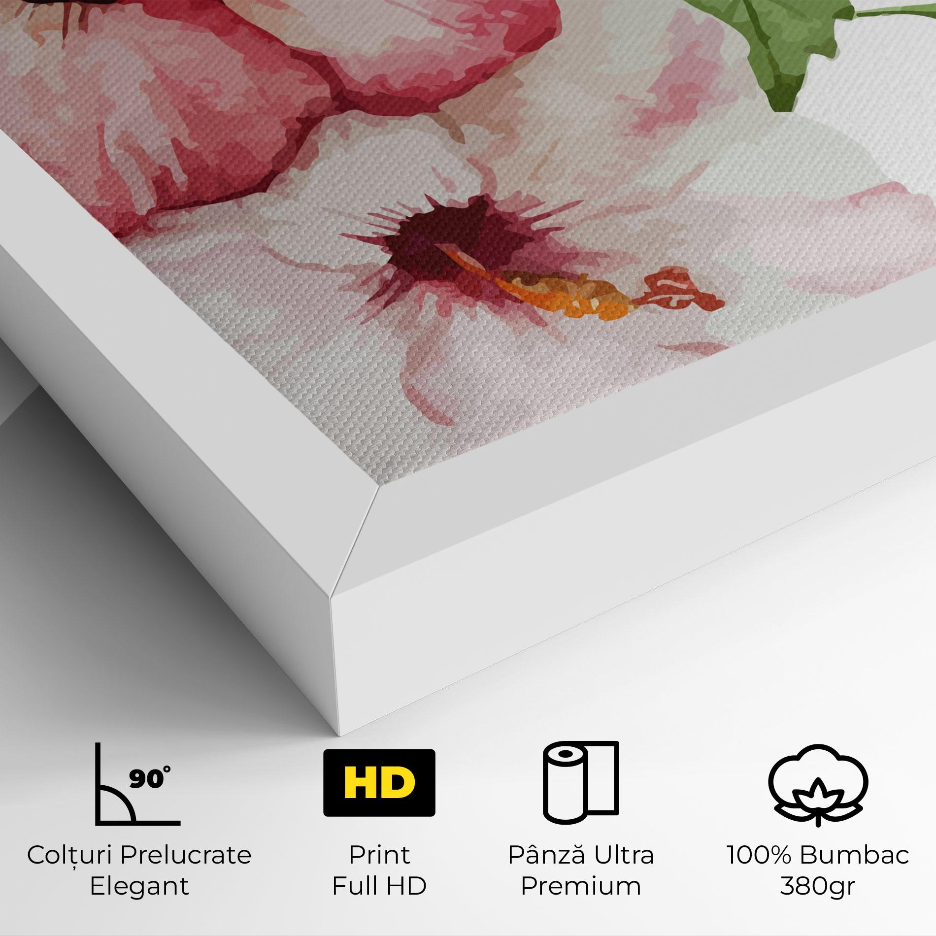 Tablou Canvas Exotic Flower Paint mockup 4