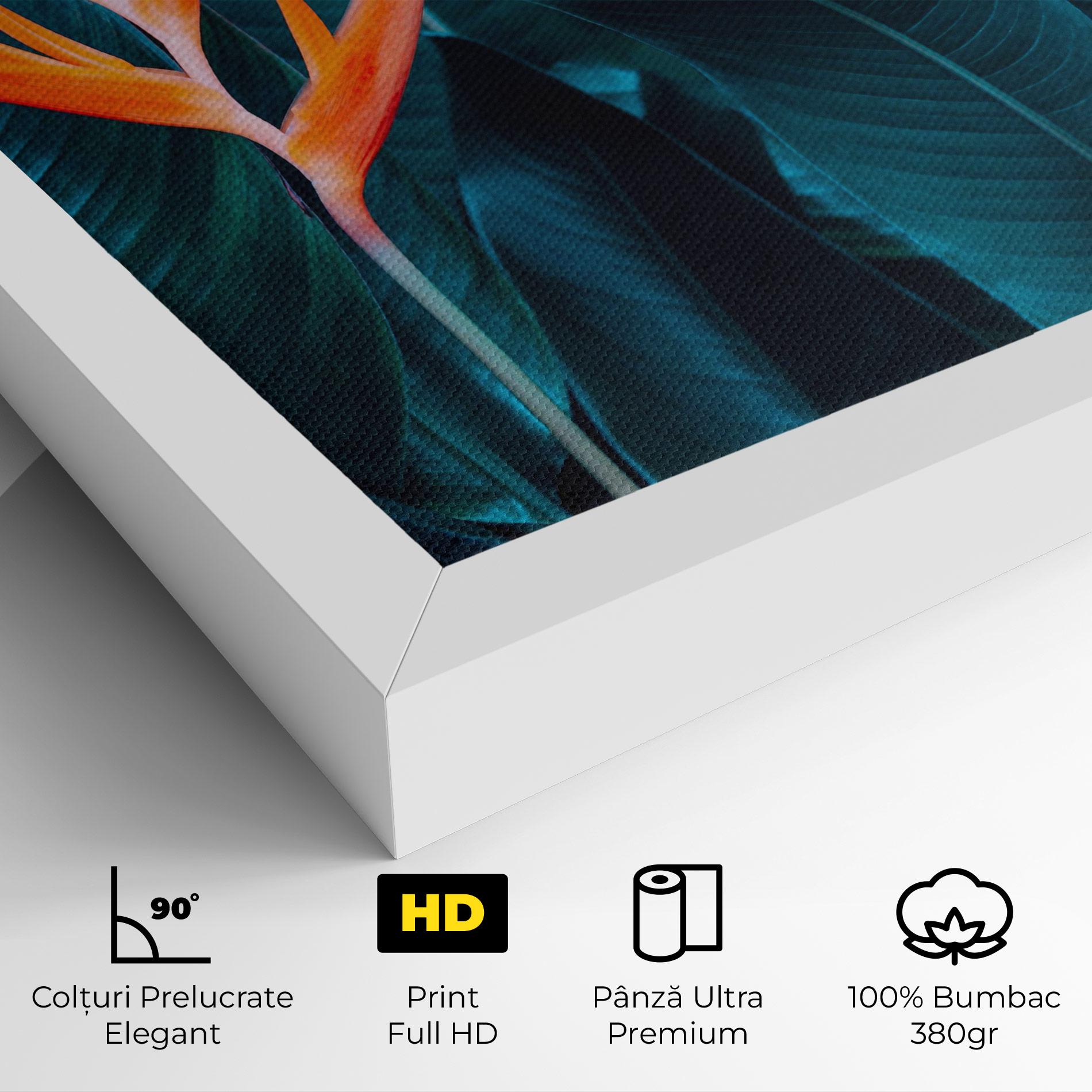 Tablou Canvas Orange Green Exotic mockup 4