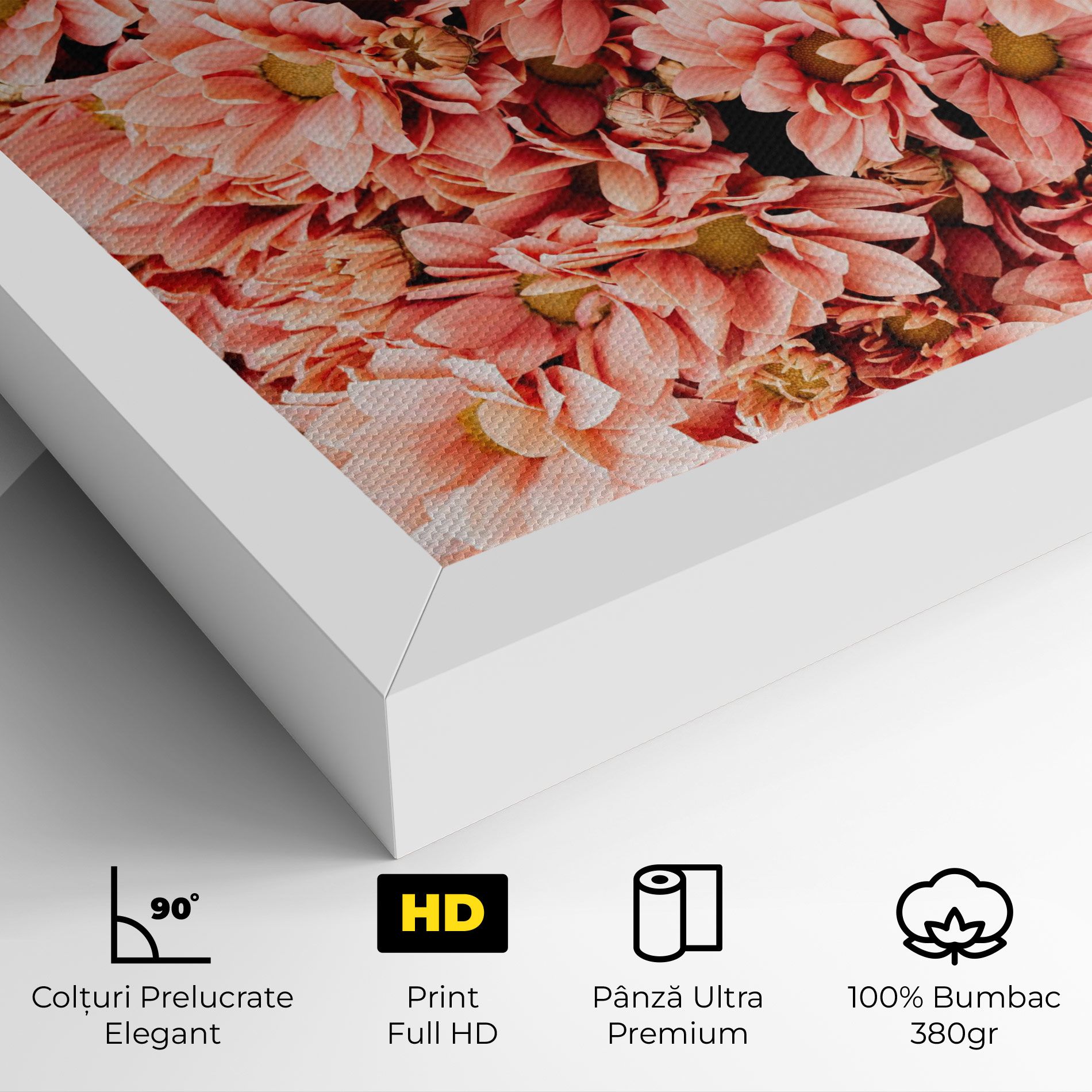 Pink Flowers Bouquet mockup 4