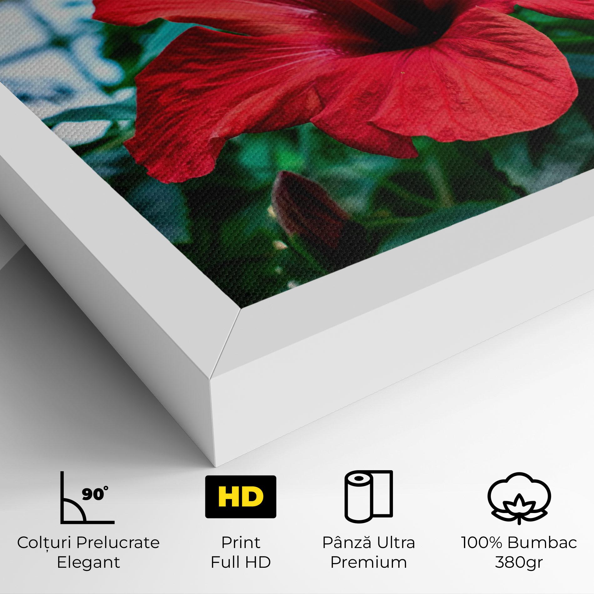 Tablou Canvas Red Exotic Plant mockup 4