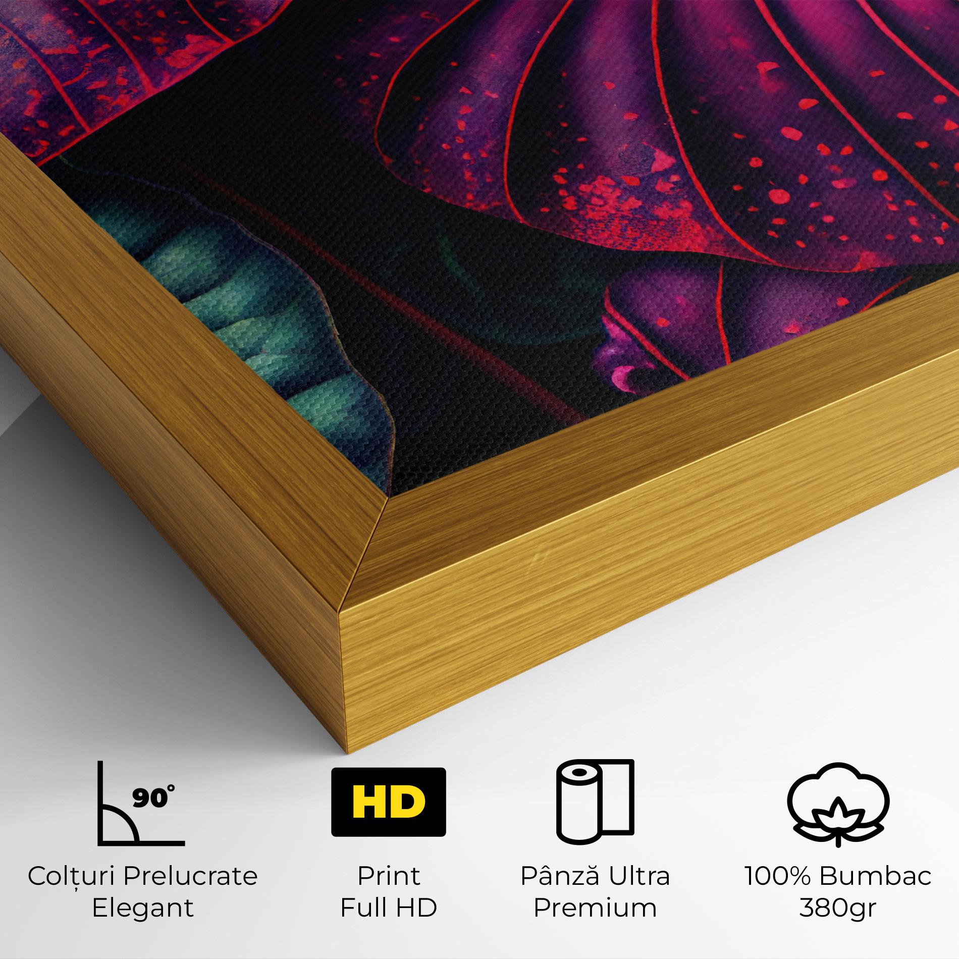 Tablou Canvas Big Purple Exotic mockup 4