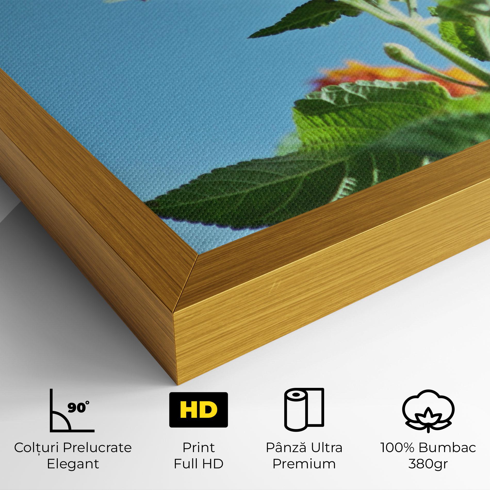 Tablou Canvas Bird Exotic Flower mockup 4