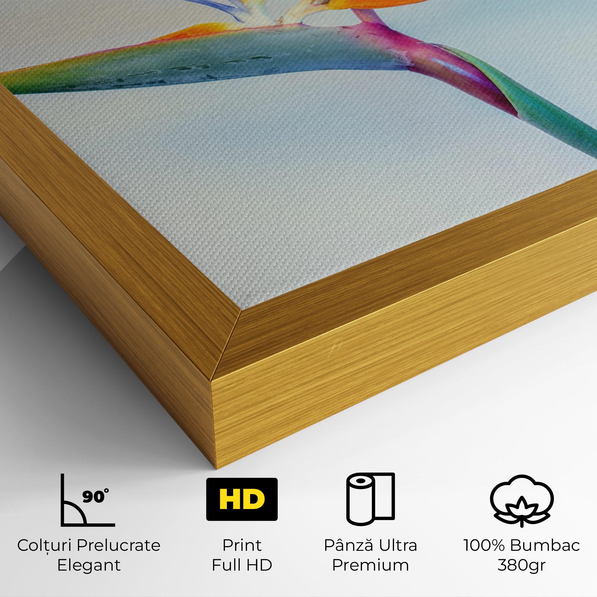 Tablou Canvas Green Orange Exotic mockup 4