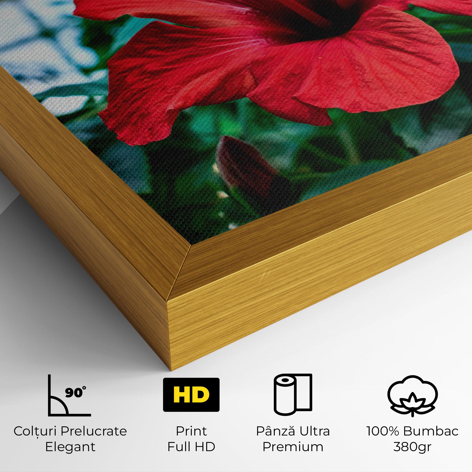 Tablou Canvas Red Exotic Plant mockup 4