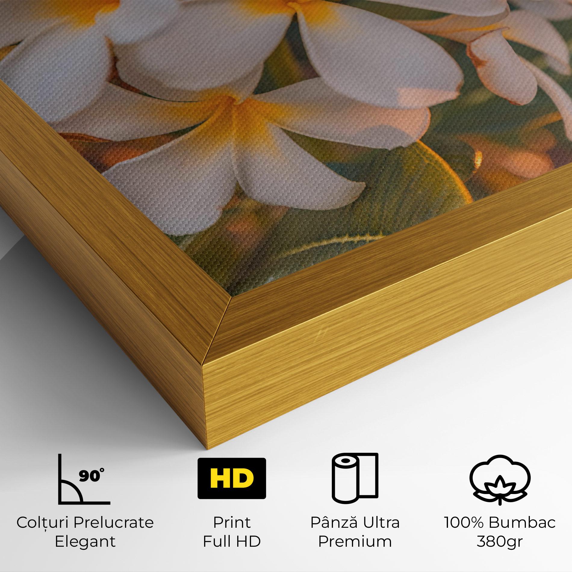 Tablou Canvas White Plumeria mockup 4