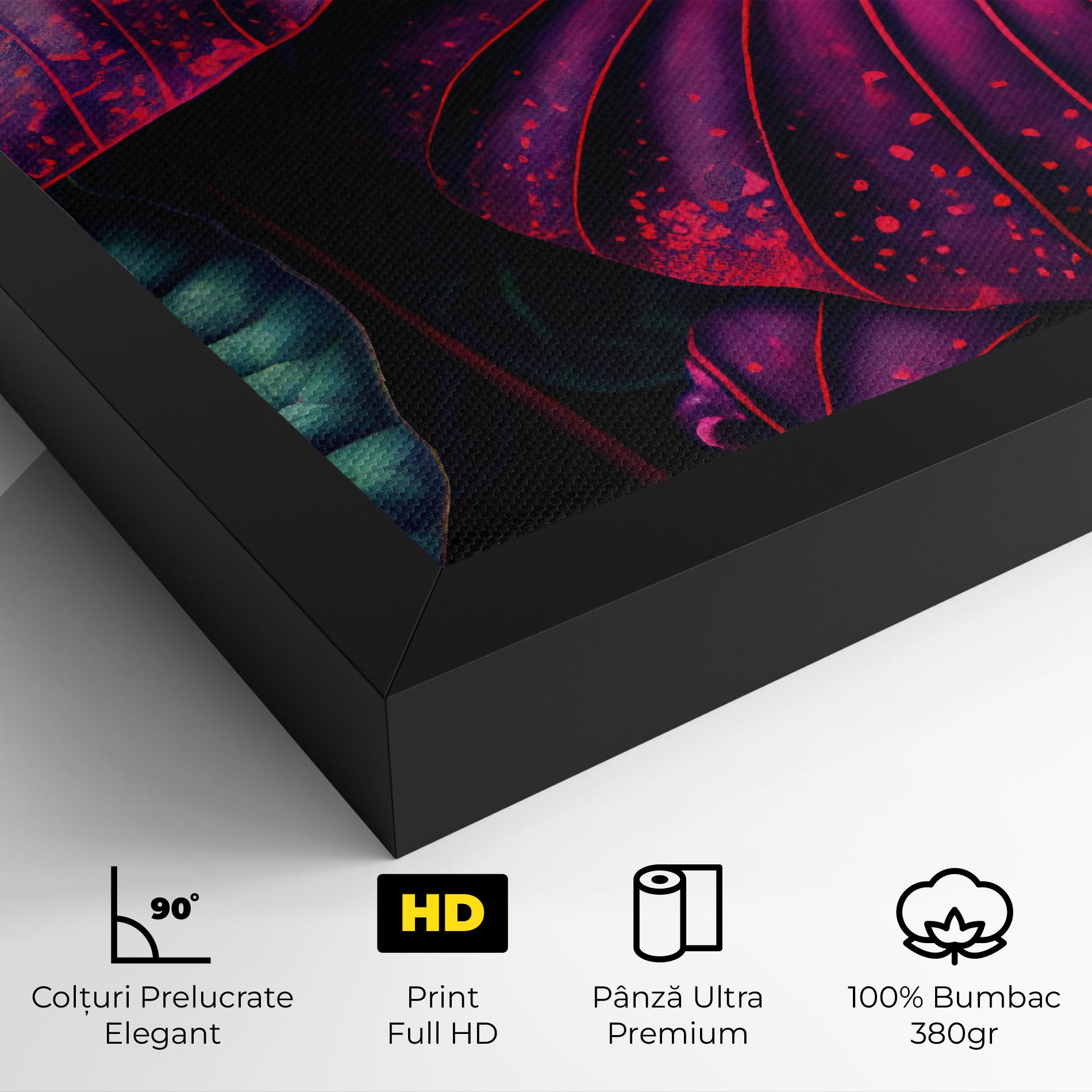 Tablou Canvas Big Purple Exotic mockup 4