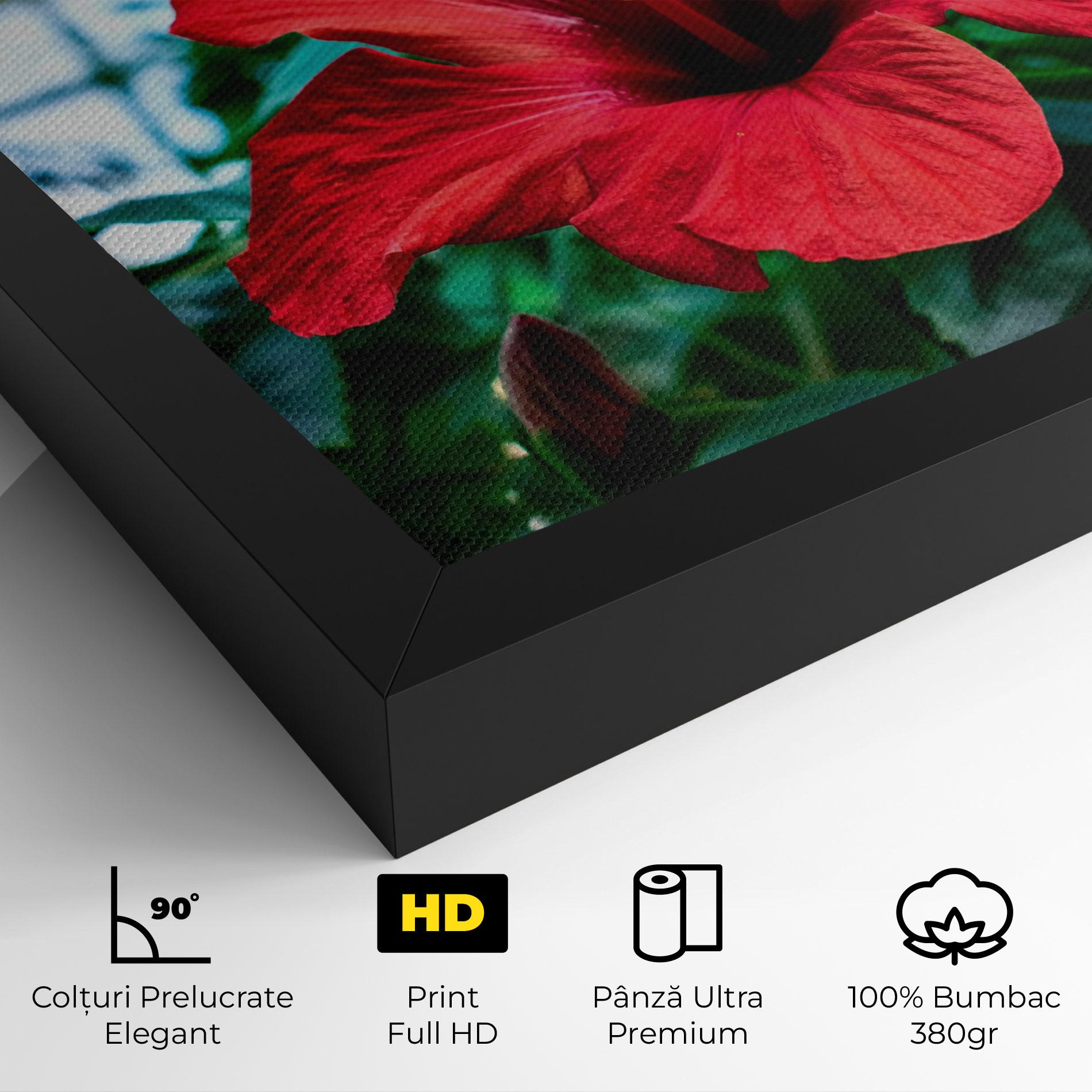 Tablou Canvas Red Exotic Plant mockup 4