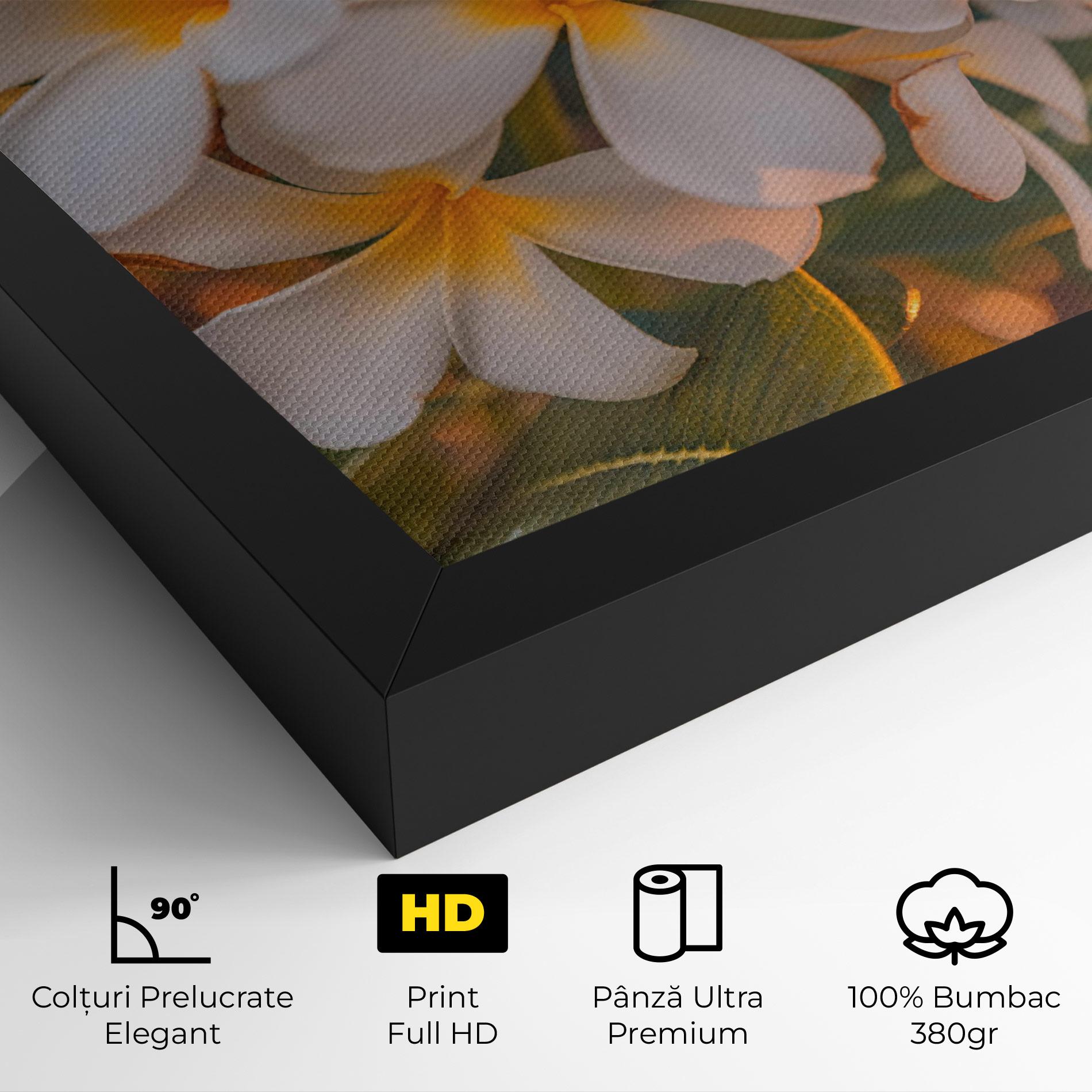 Tablou Canvas White Plumeria mockup 4
