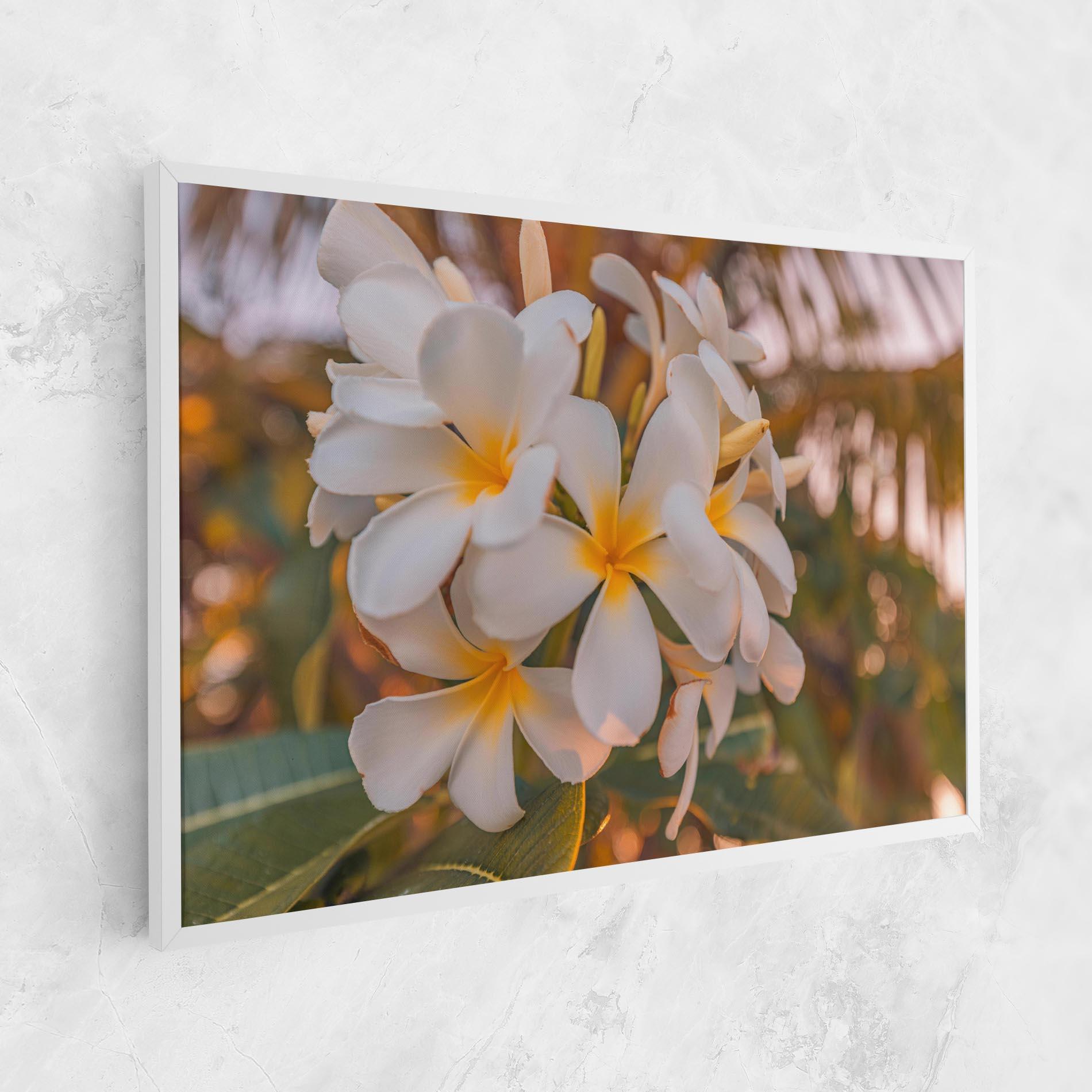 Tablou Canvas White Plumeria mockup 1