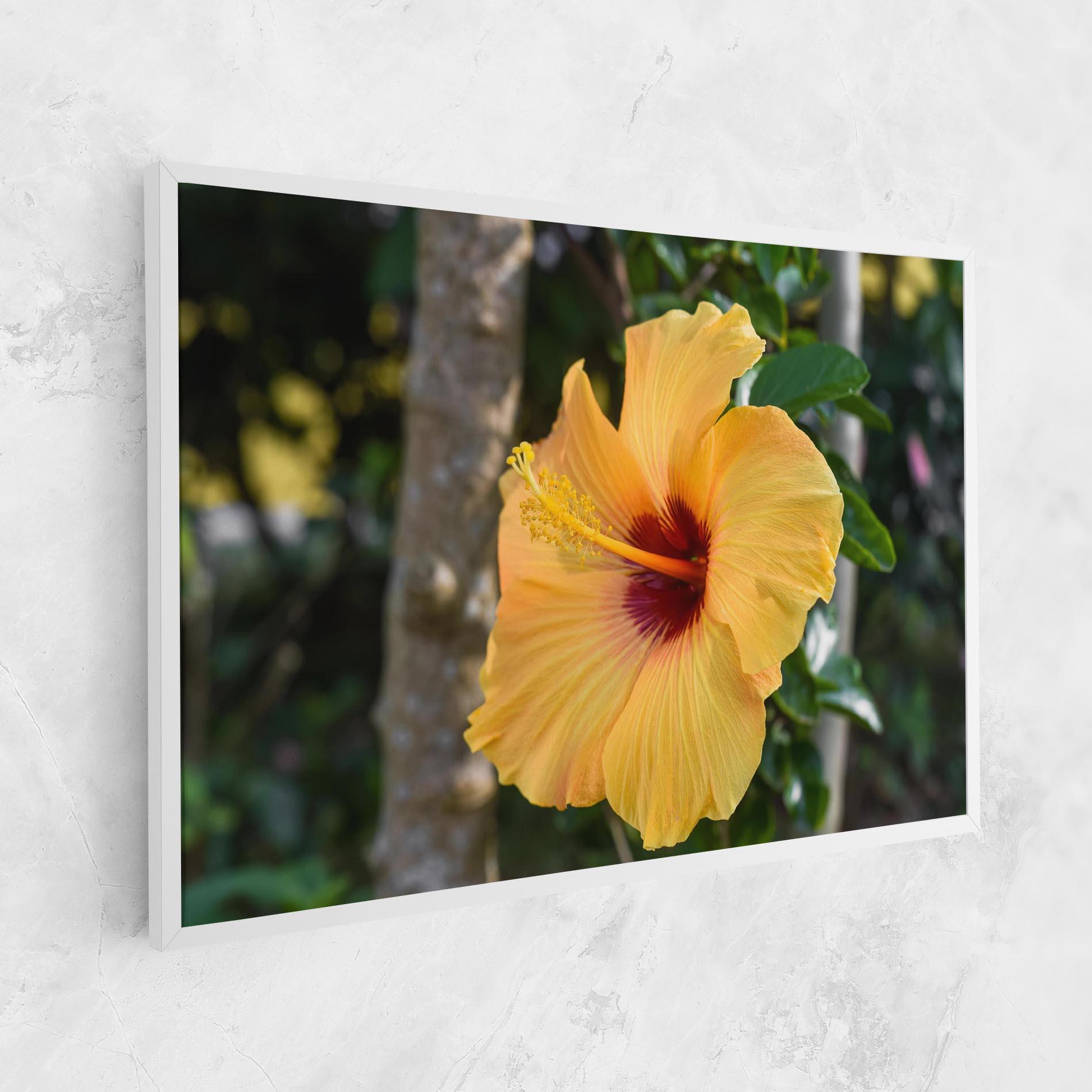 Tablou Canvas Yellow Hibiscus mockup 1