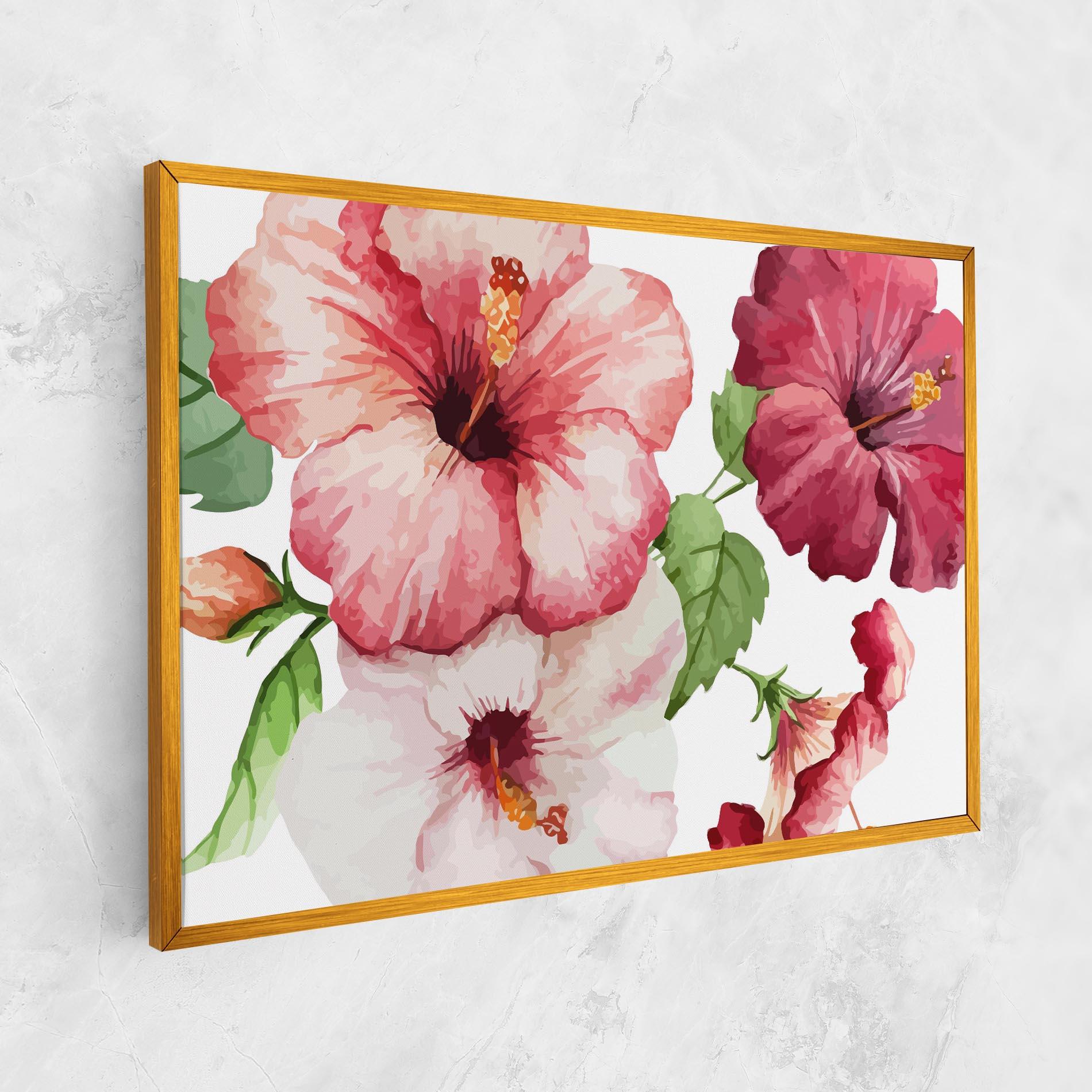 Tablou Canvas Exotic Flower Paint mockup 1