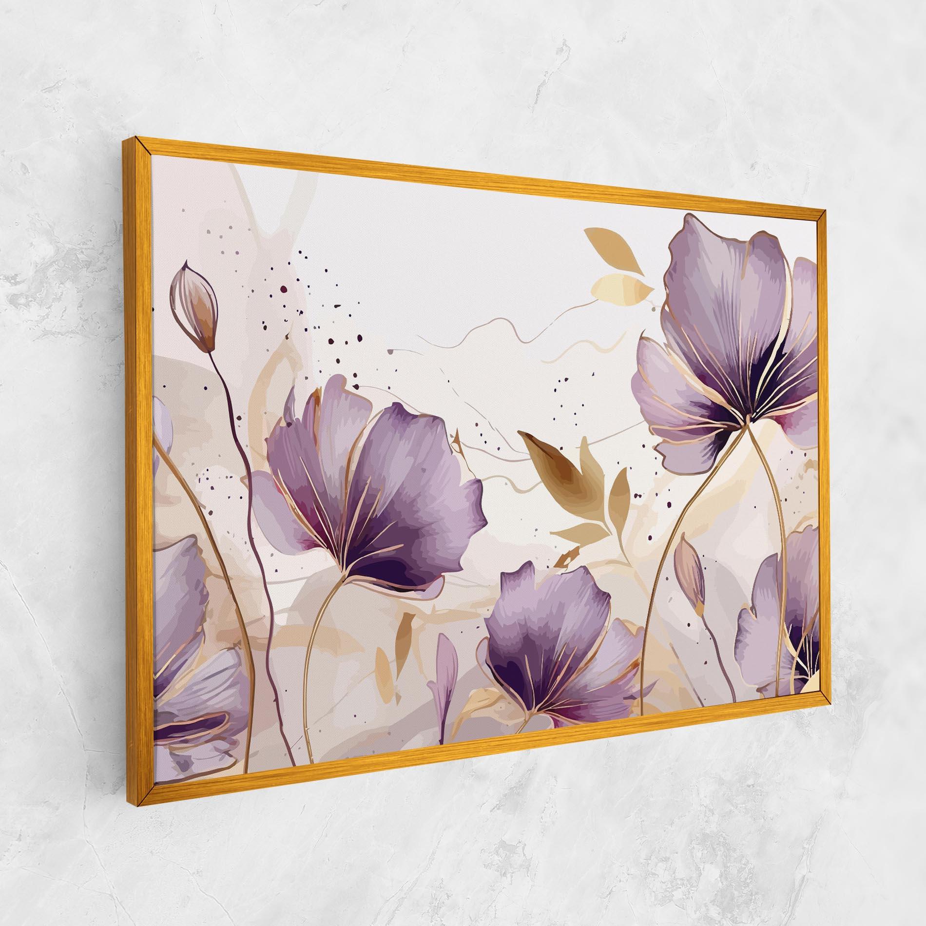 Tablou Canvas Purple Gold Exotic mockup 1