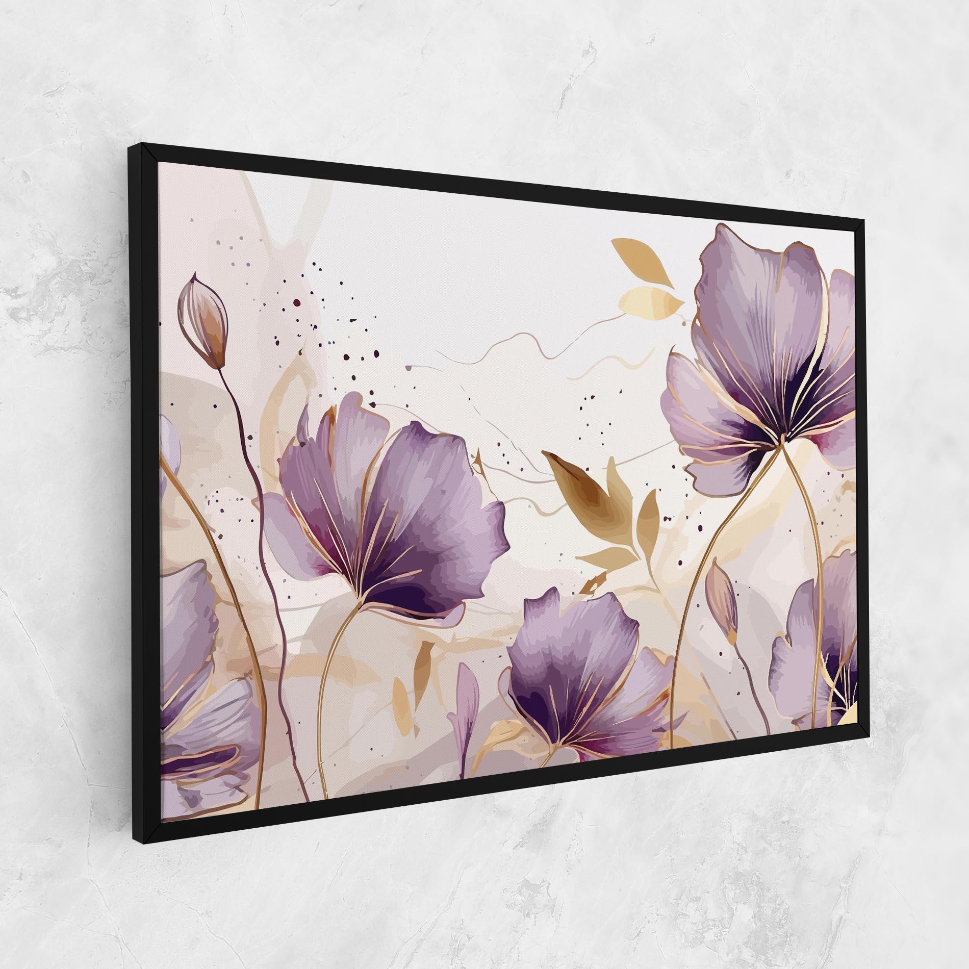 Tablou Canvas Purple Gold Exotic mockup 1
