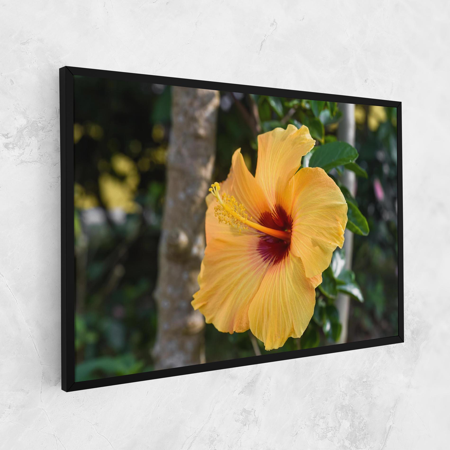 Tablou Canvas Yellow Hibiscus mockup 1