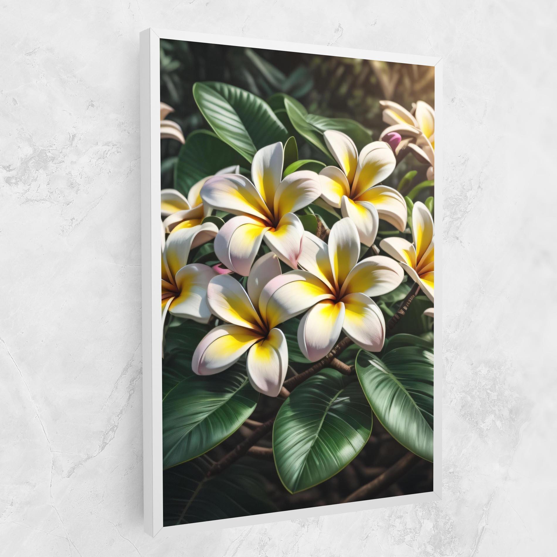 Tablou Canvas Exotic White Yellow mockup 1