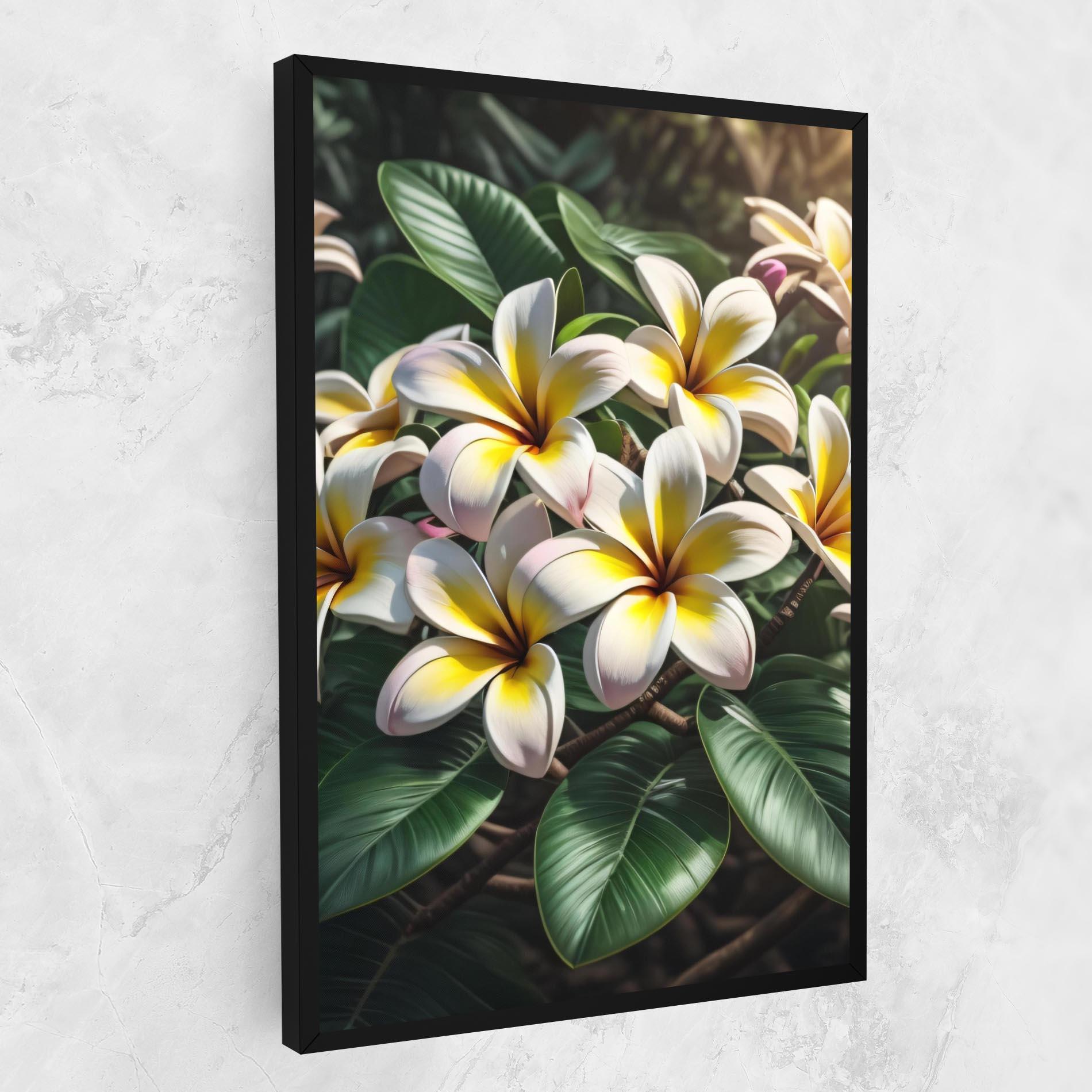 Tablou Canvas Exotic White Yellow mockup 1