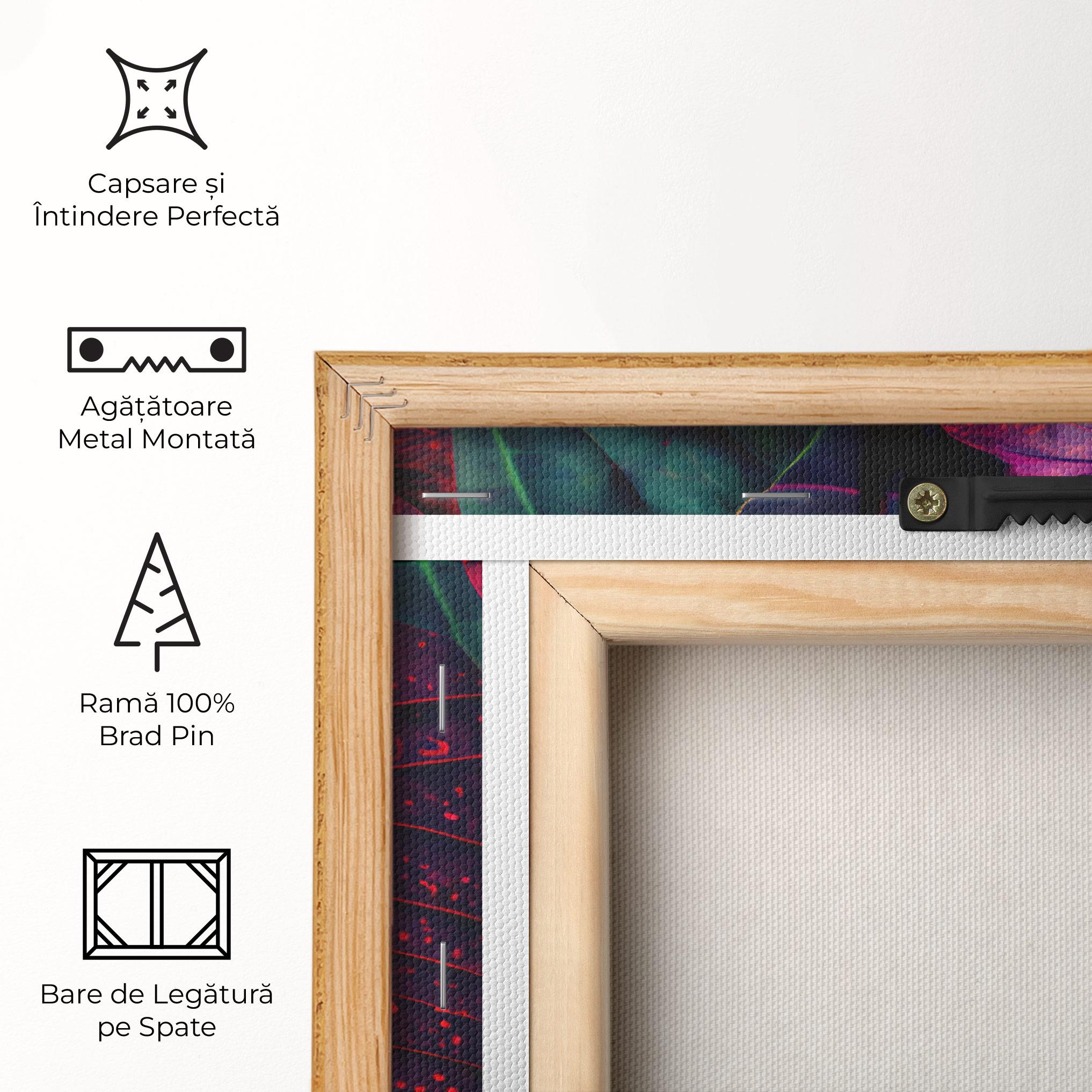 Tablou Canvas Big Purple Exotic mockup 5