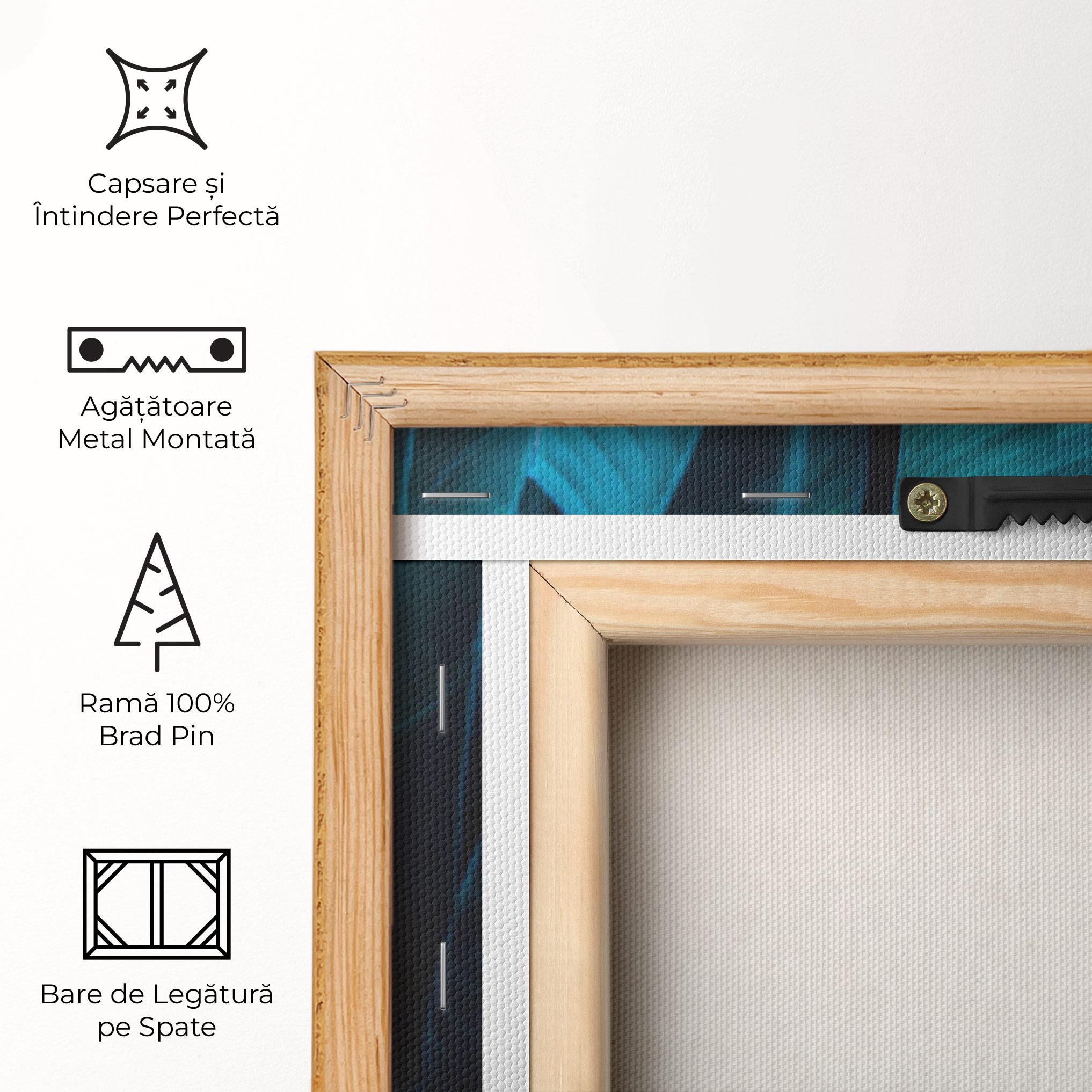 Tablou Canvas Orange Green Exotic mockup 5