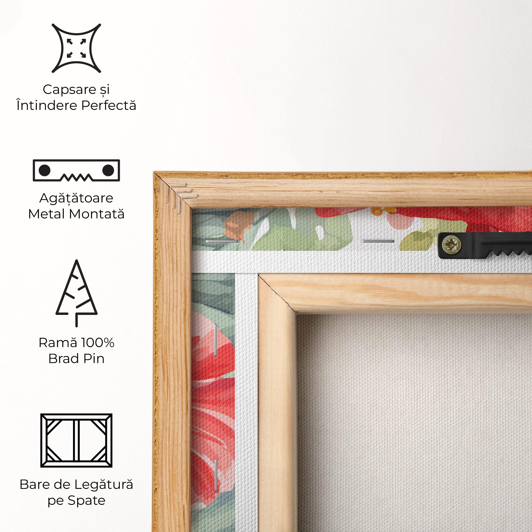 Tablou Canvas Pink Red Exotic mockup 5